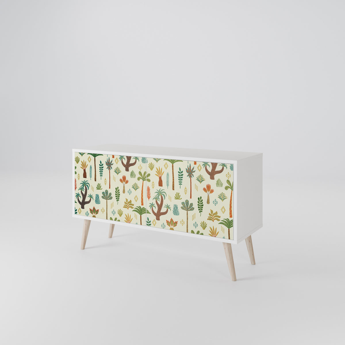 PALM SPRING Mueble de TV Compacto de 2 puertas