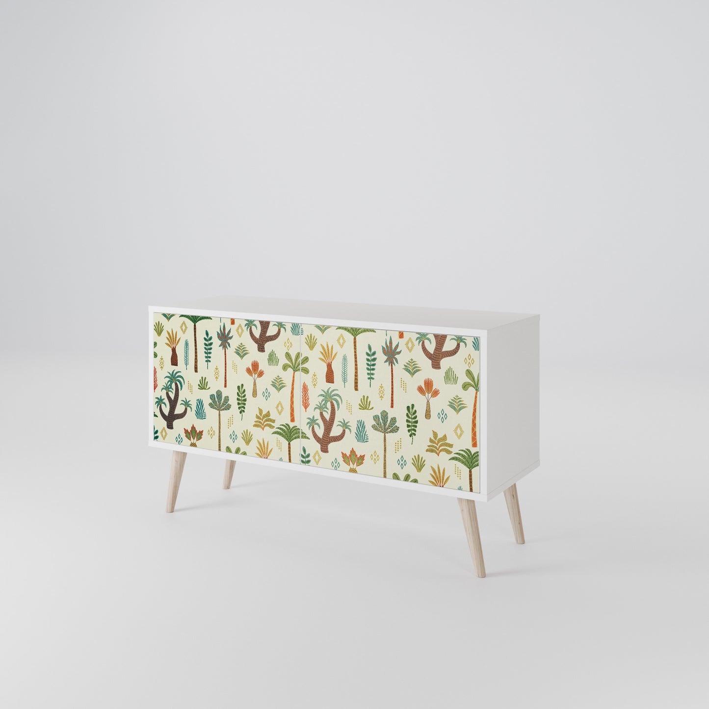 PALM SPRING Mueble de TV Compacto de 2 puertas