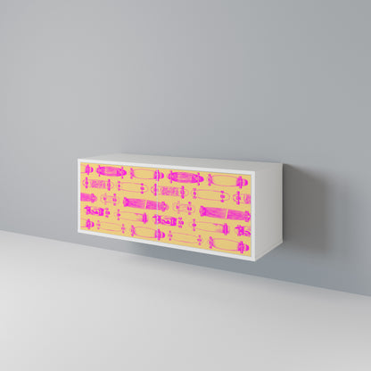 SKATEBOARD ARTISTRY Mueble de TV Compacto de 2 puertas