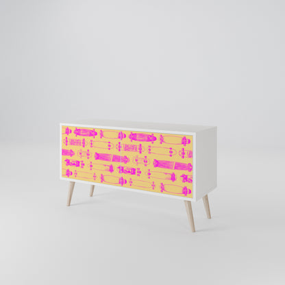 SKATEBOARD ARTISTRY Mueble de TV Compacto de 2 puertas
