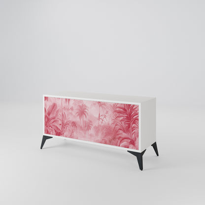 SWEET TROPICS Mueble de TV Compacto de 2 puertas