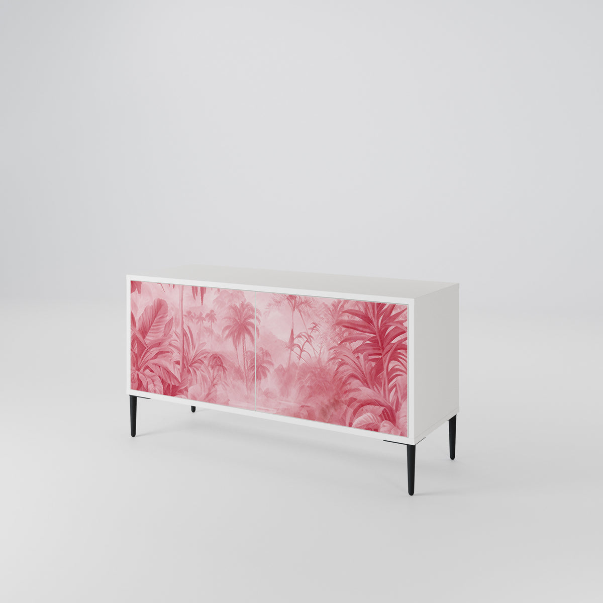 SWEET TROPICS Mueble de TV Compacto de 2 puertas