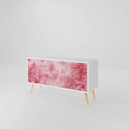 SWEET TROPICS Mueble de TV Compacto de 2 puertas