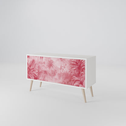SWEET TROPICS Mueble de TV Compacto de 2 puertas