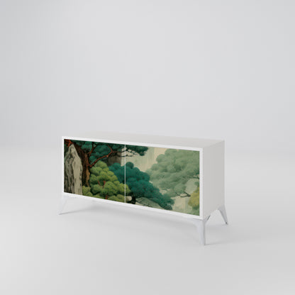 VERDURE ABYSS Mueble de TV Compacto de 2 puertas