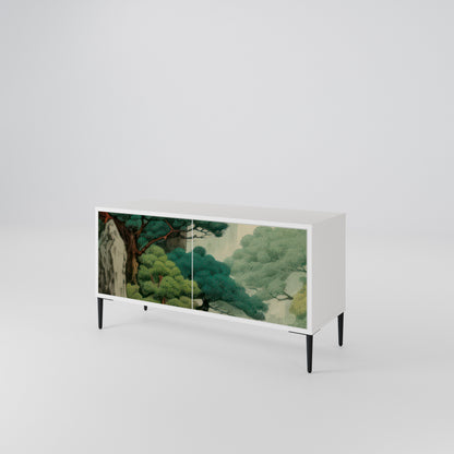 VERDURE ABYSS Mueble de TV Compacto de 2 puertas