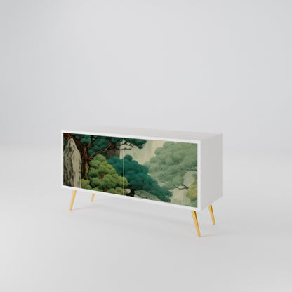 VERDURE ABYSS Mueble de TV Compacto de 2 puertas