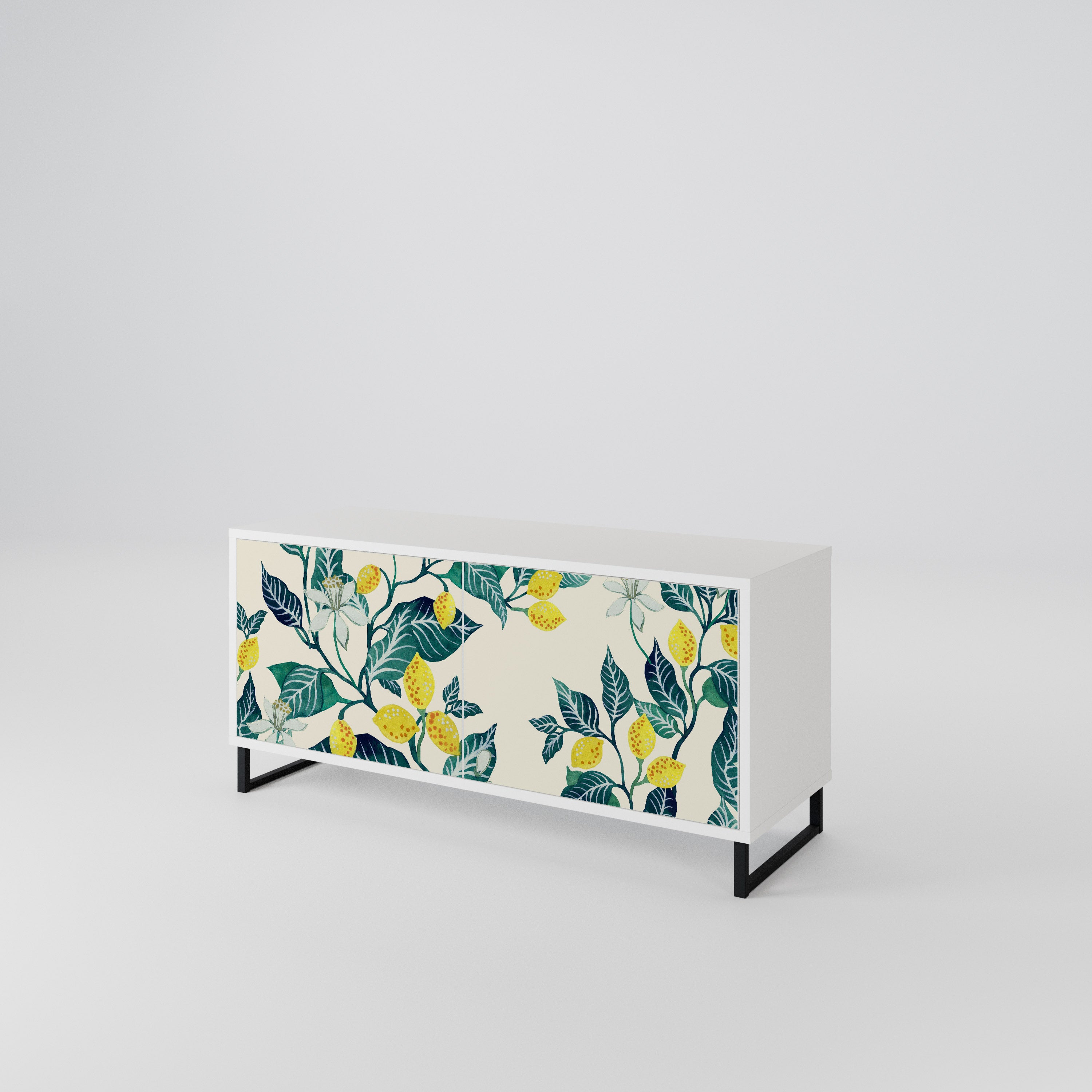 LEMON TREE Mueble de TV Compacto de 2 puertas