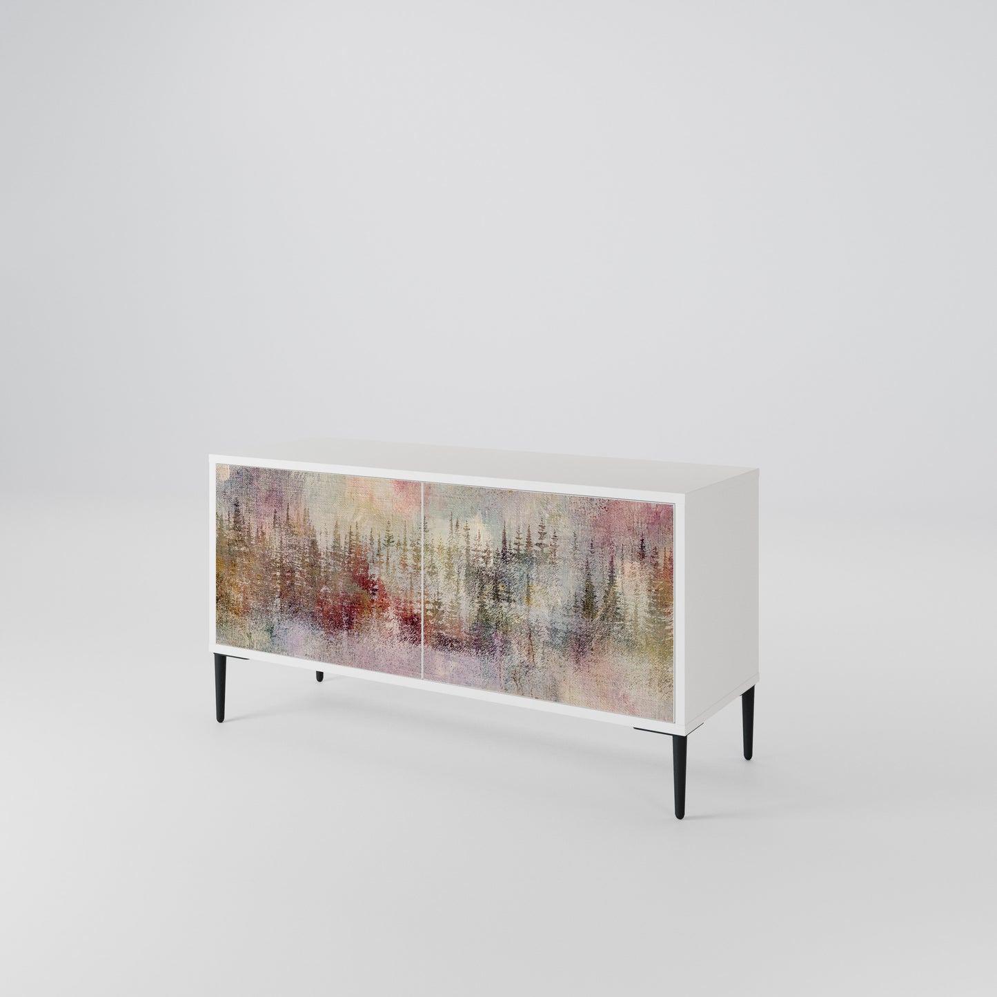 VEILED SUMMIT Mueble de TV Compacto de 2 puertas