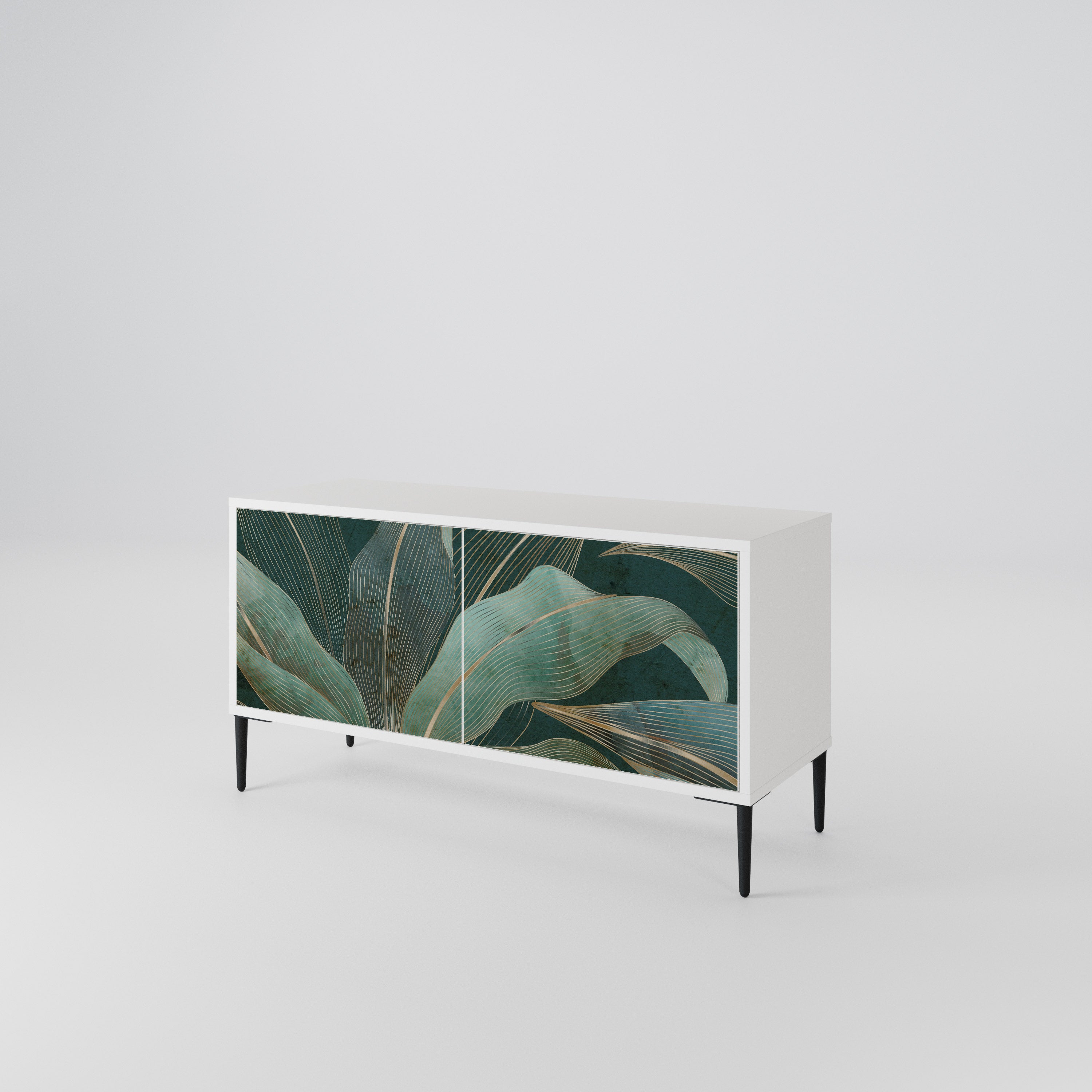ROYAL GREEN Mueble de TV Compacto de 2 puertas