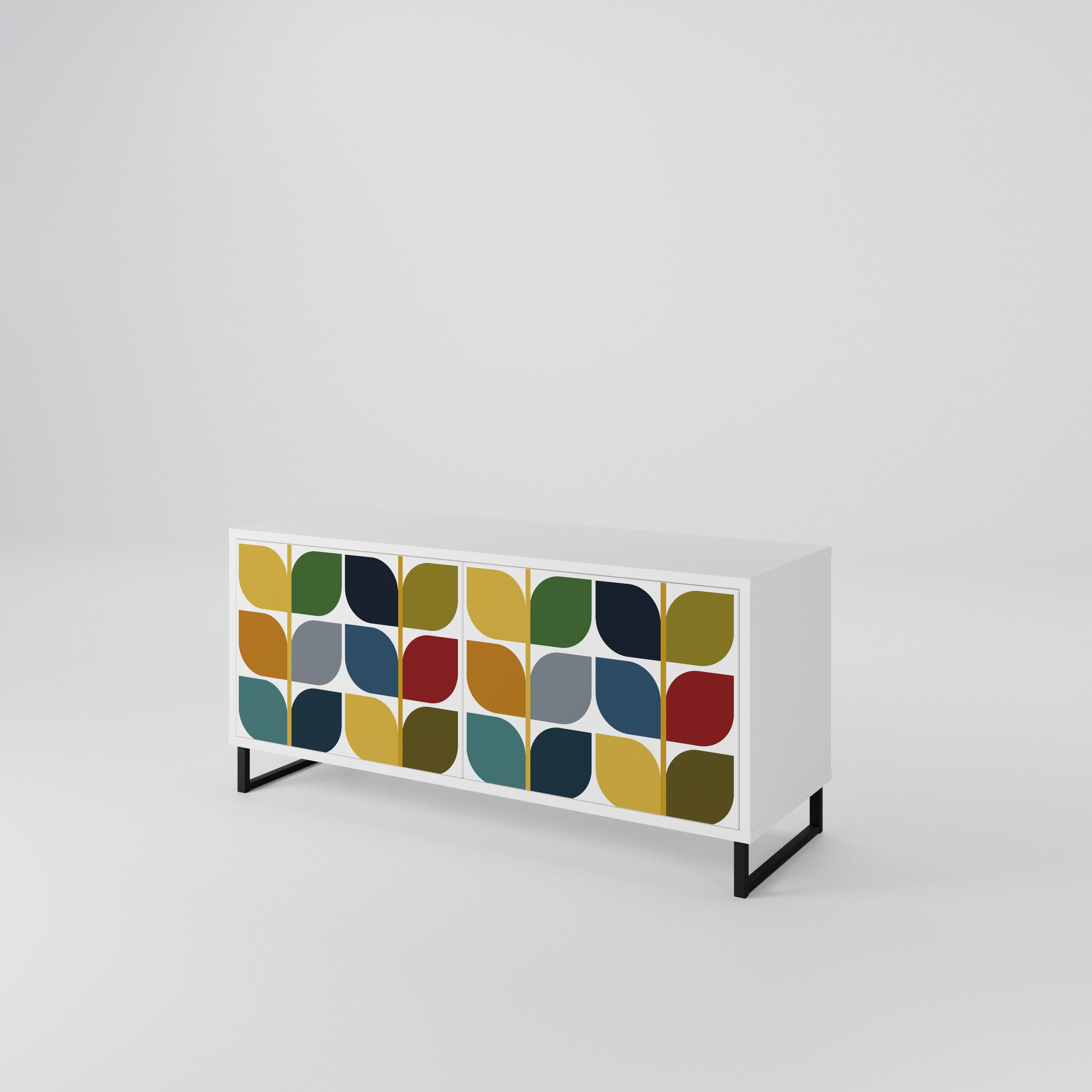 WEIGHTLESS HOURS Mueble de TV Compacto de 2 puertas