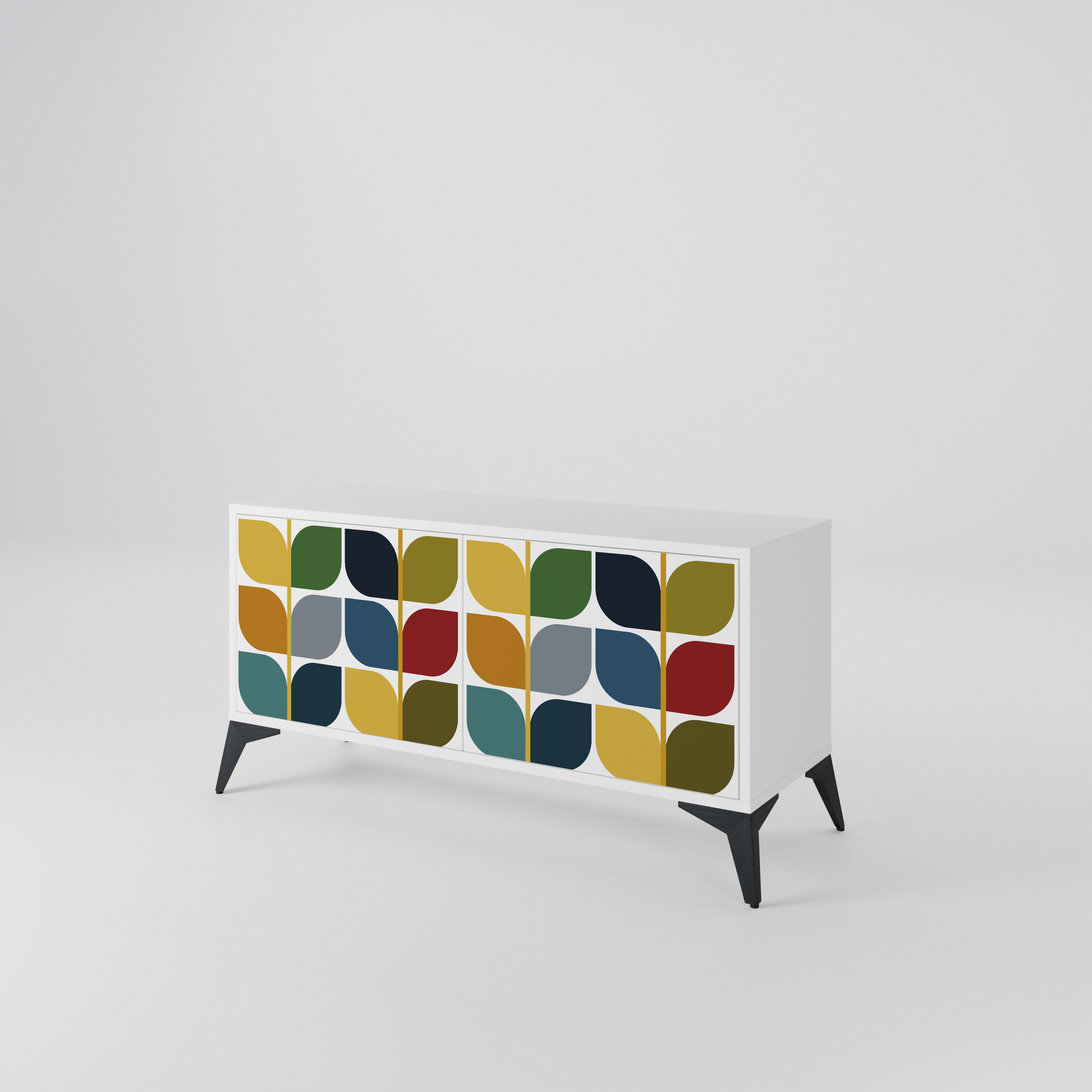 WEIGHTLESS HOURS Mueble de TV Compacto de 2 puertas