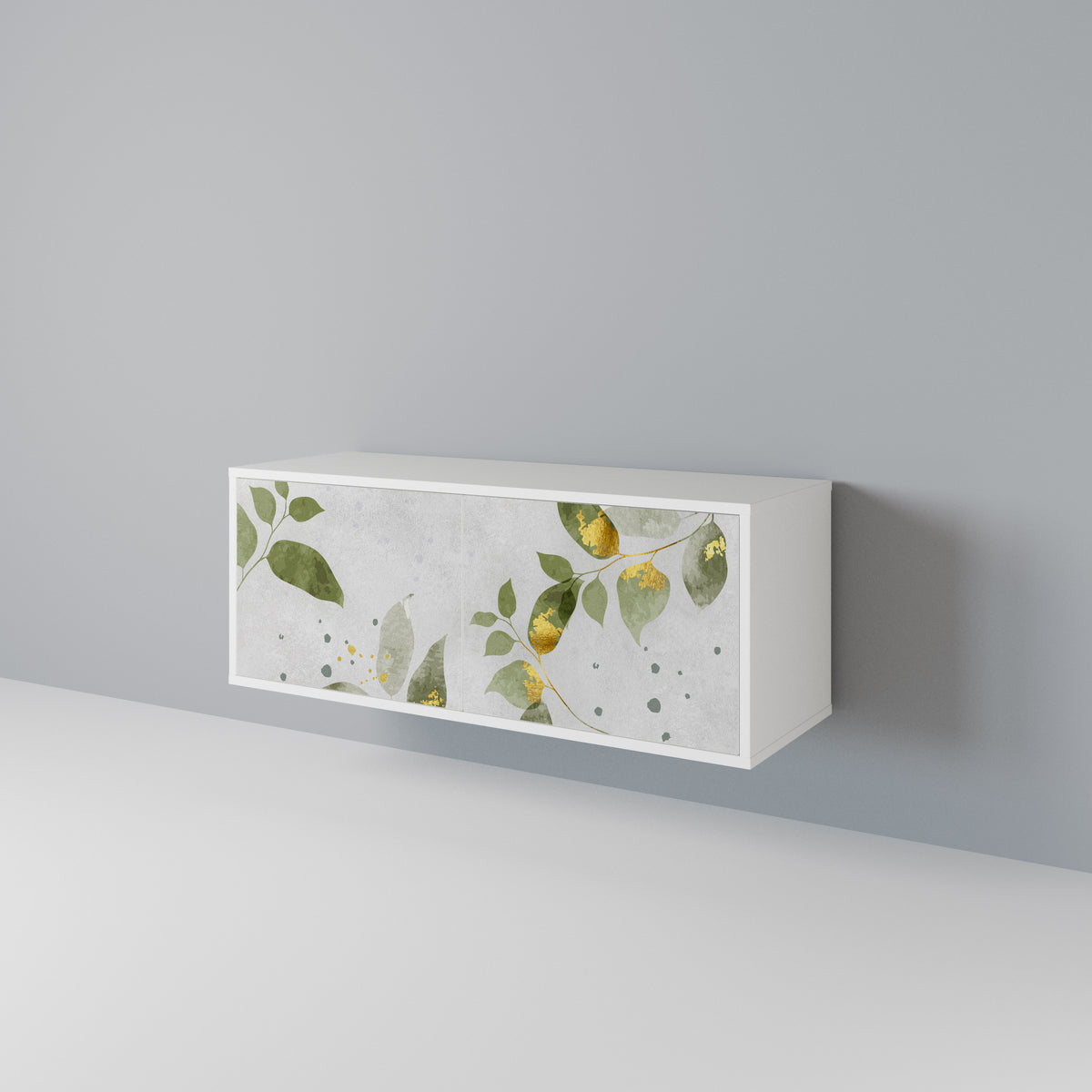 ELEGANT BOTANICS Mueble de TV Compacto de 2 puertas
