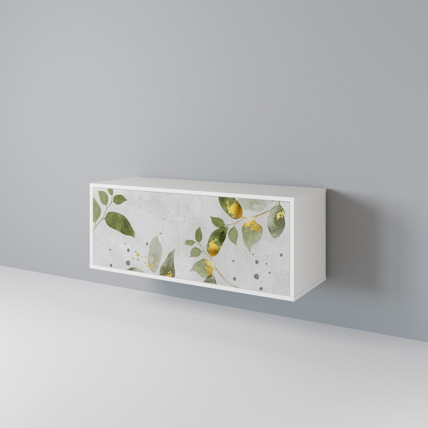 ELEGANT BOTANICS Mueble de TV Compacto de 2 puertas