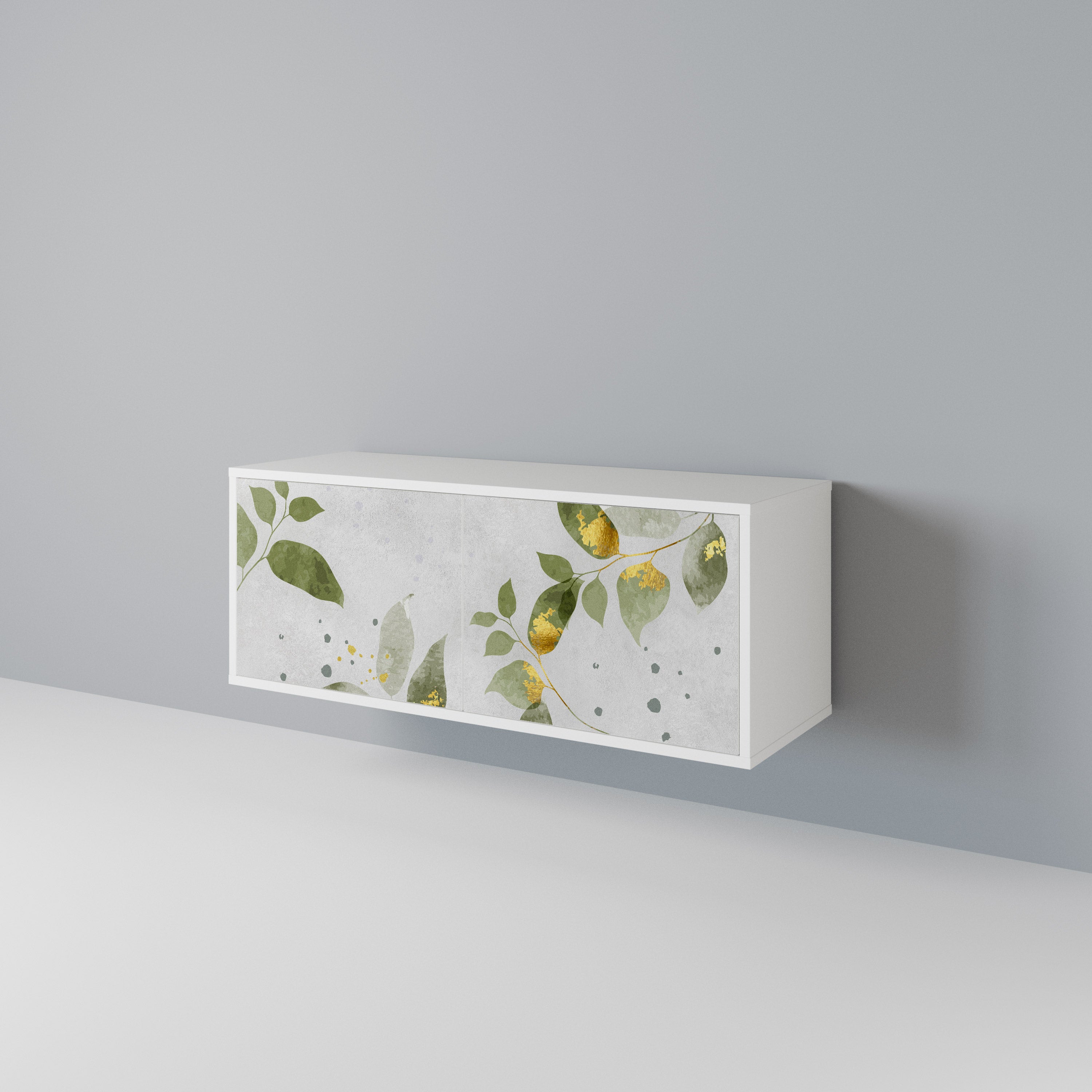 ELEGANT BOTANICS Mueble de TV Compacto de 2 puertas