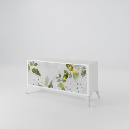ELEGANT BOTANICS Mueble de TV Compacto de 2 puertas