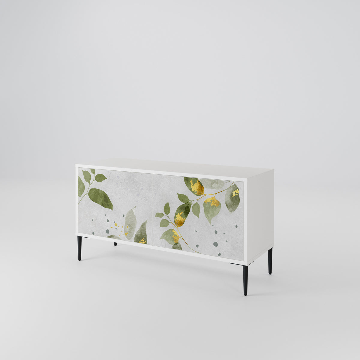 ELEGANT BOTANICS Mueble de TV Compacto de 2 puertas