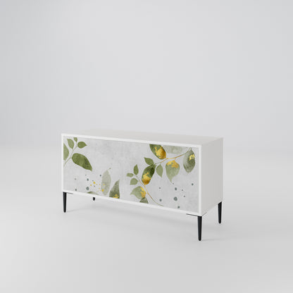 ELEGANT BOTANICS Mueble de TV Compacto de 2 puertas