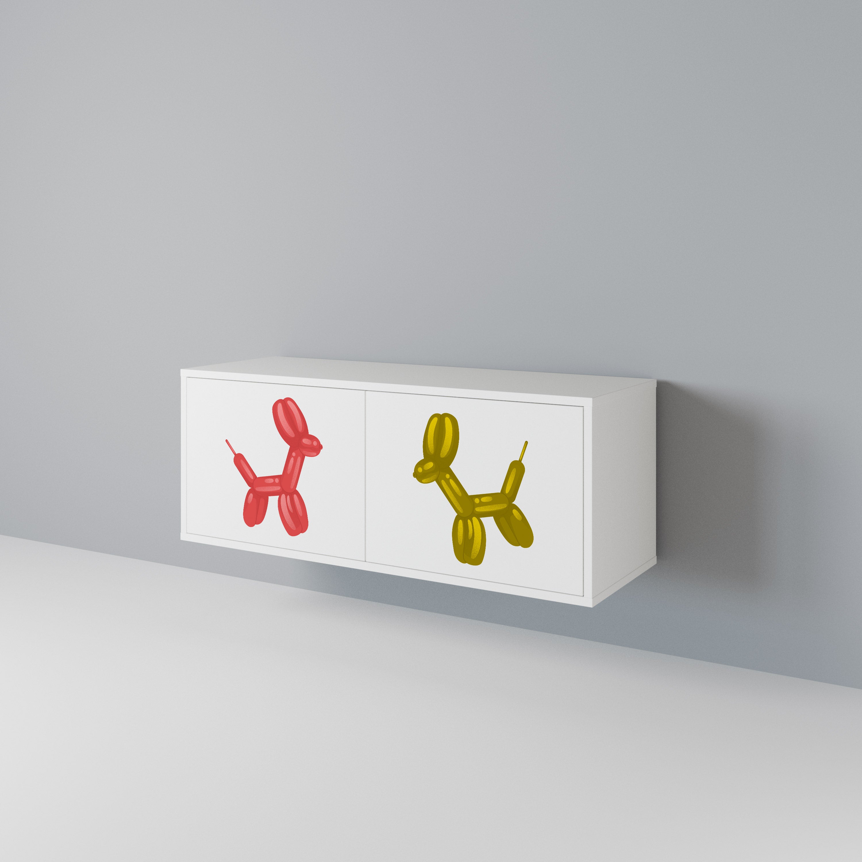 CHILDHOOD MEMORY Mueble de TV Compacto de 2 puertas