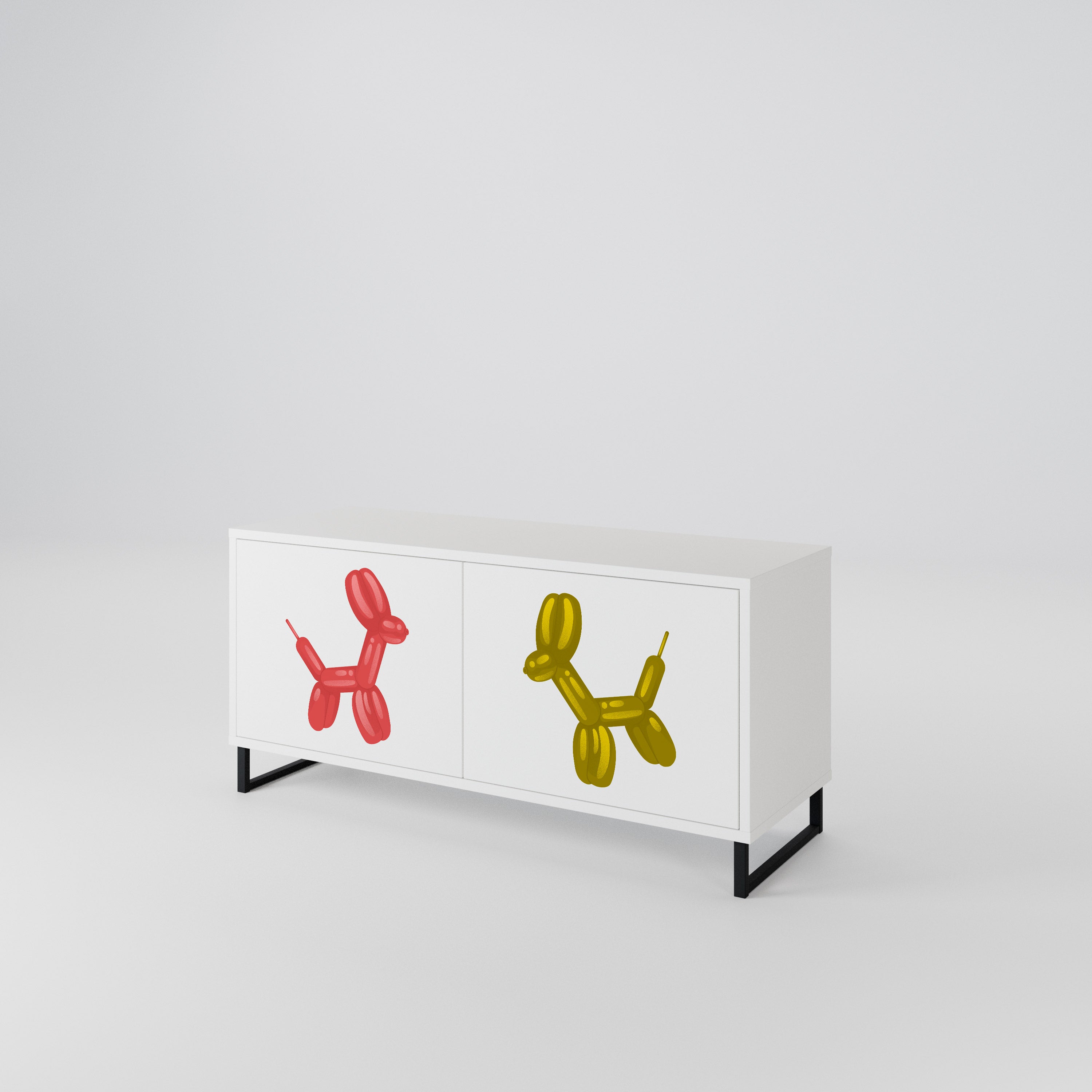 CHILDHOOD MEMORY Mueble de TV Compacto de 2 puertas