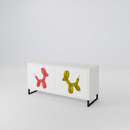CHILDHOOD MEMORY Mueble de TV Compacto de 2 puertas