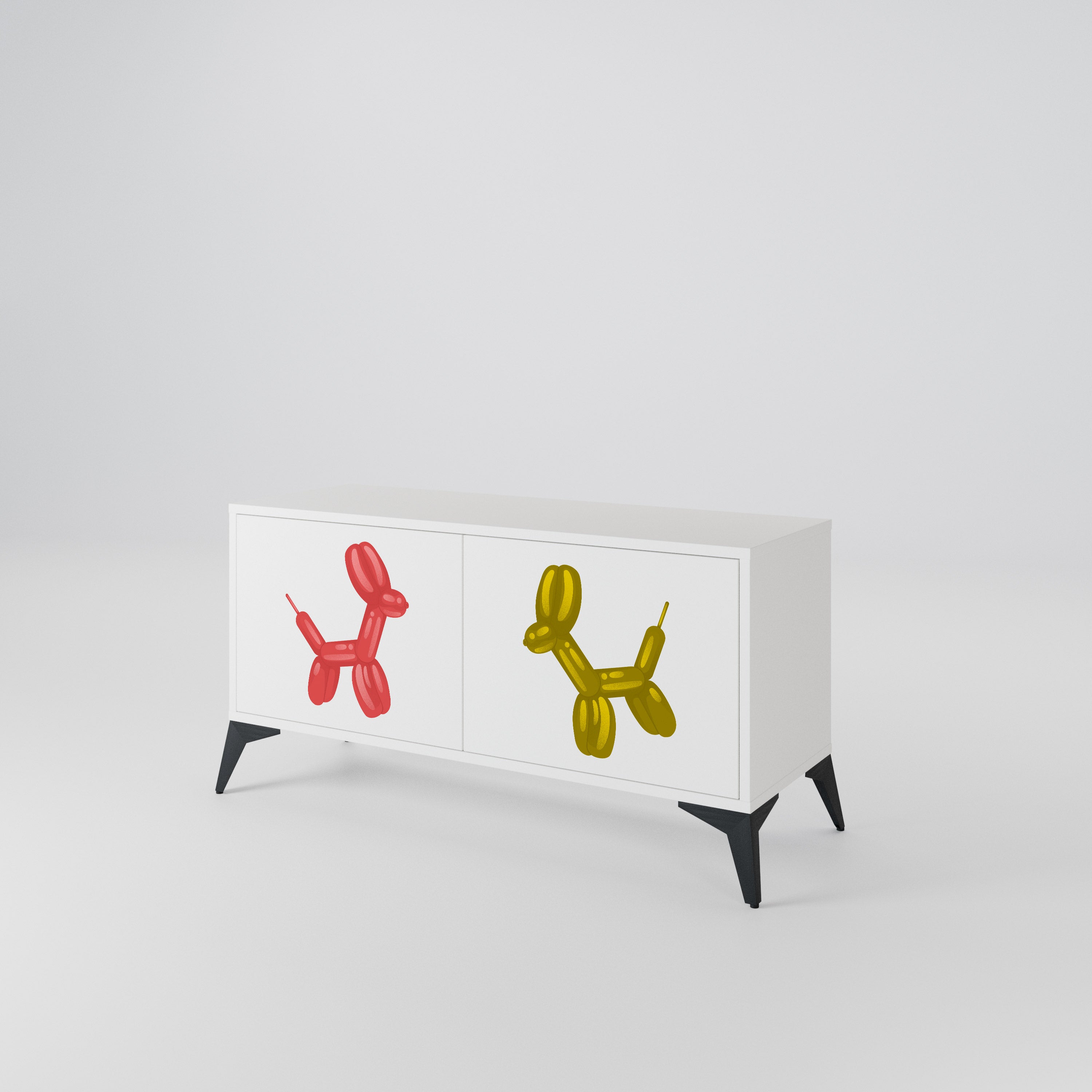CHILDHOOD MEMORY Mueble de TV Compacto de 2 puertas