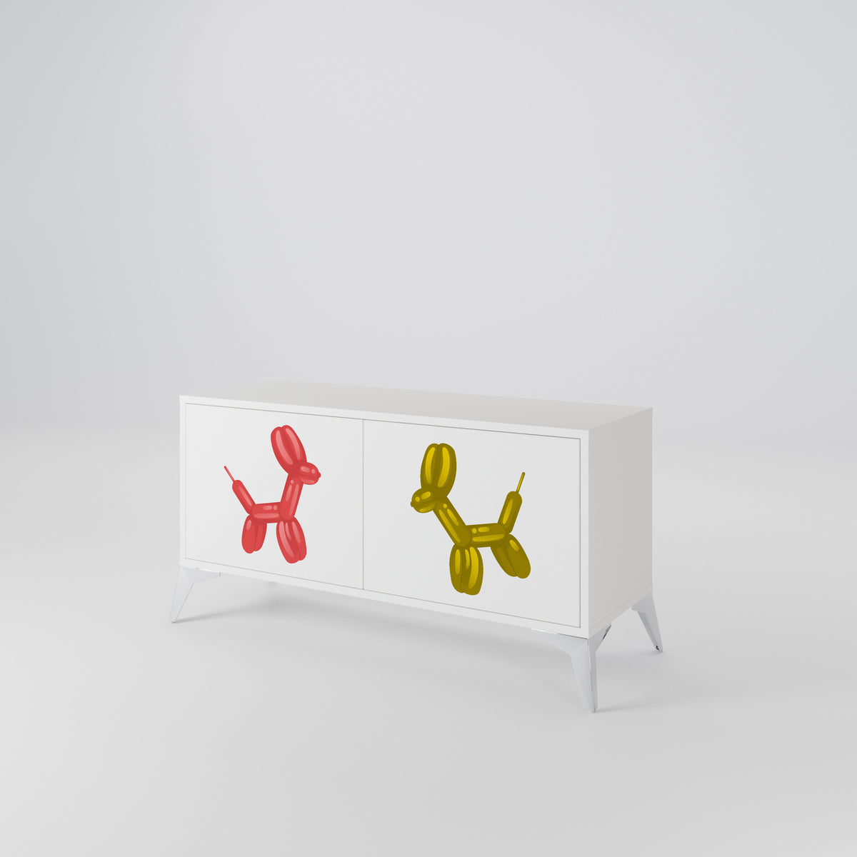 CHILDHOOD MEMORY Mueble de TV Compacto de 2 puertas