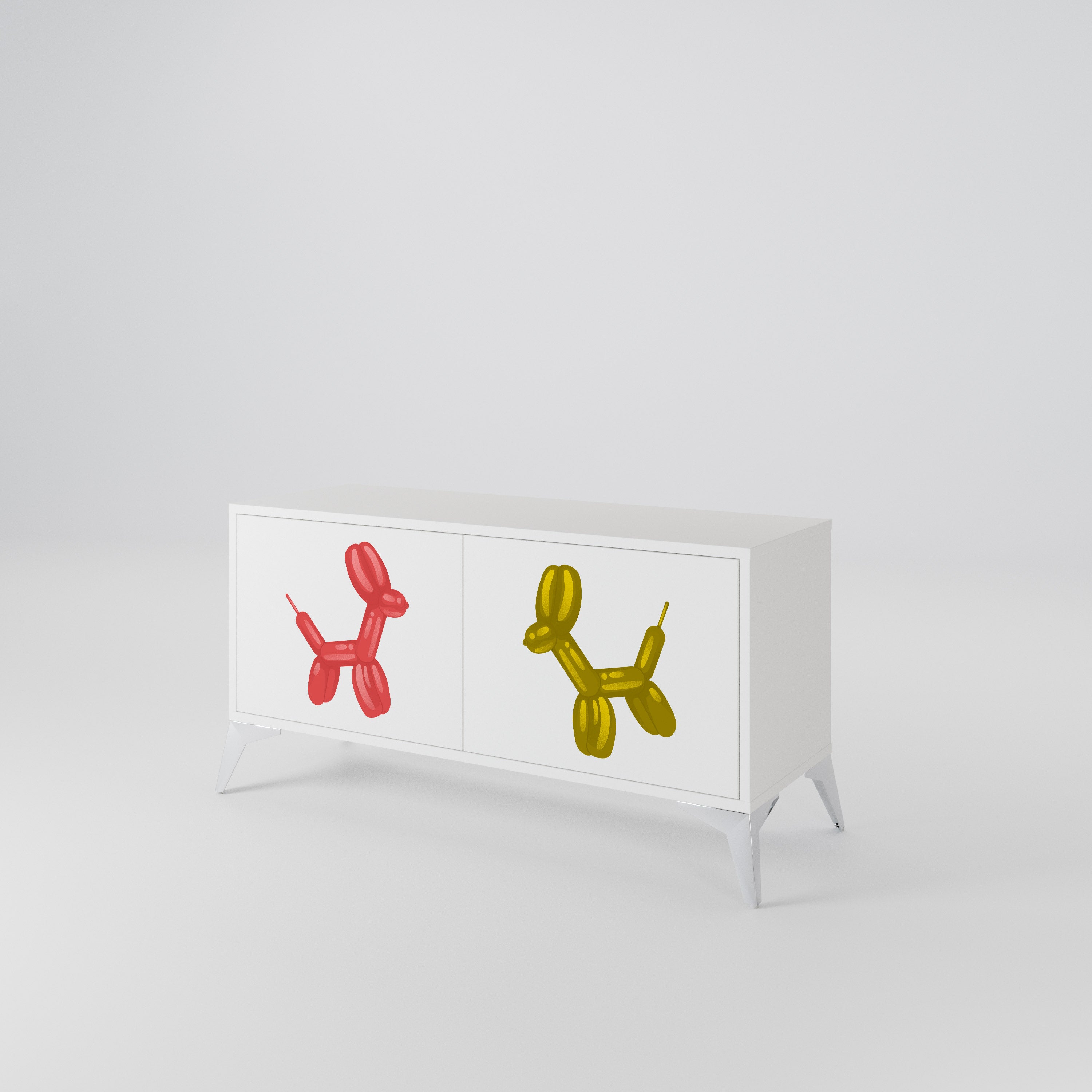 CHILDHOOD MEMORY Mueble de TV Compacto de 2 puertas