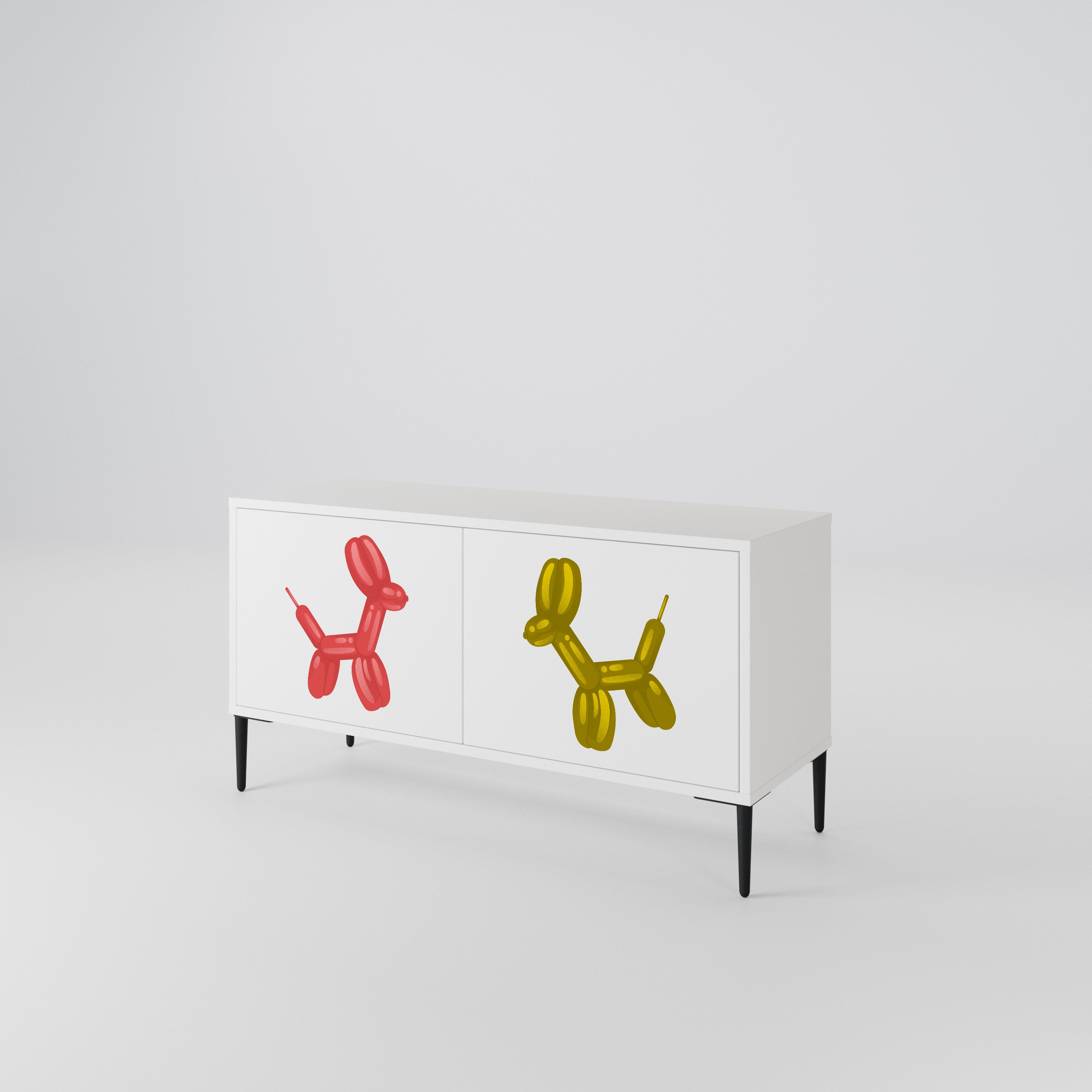 CHILDHOOD MEMORY Mueble de TV Compacto de 2 puertas