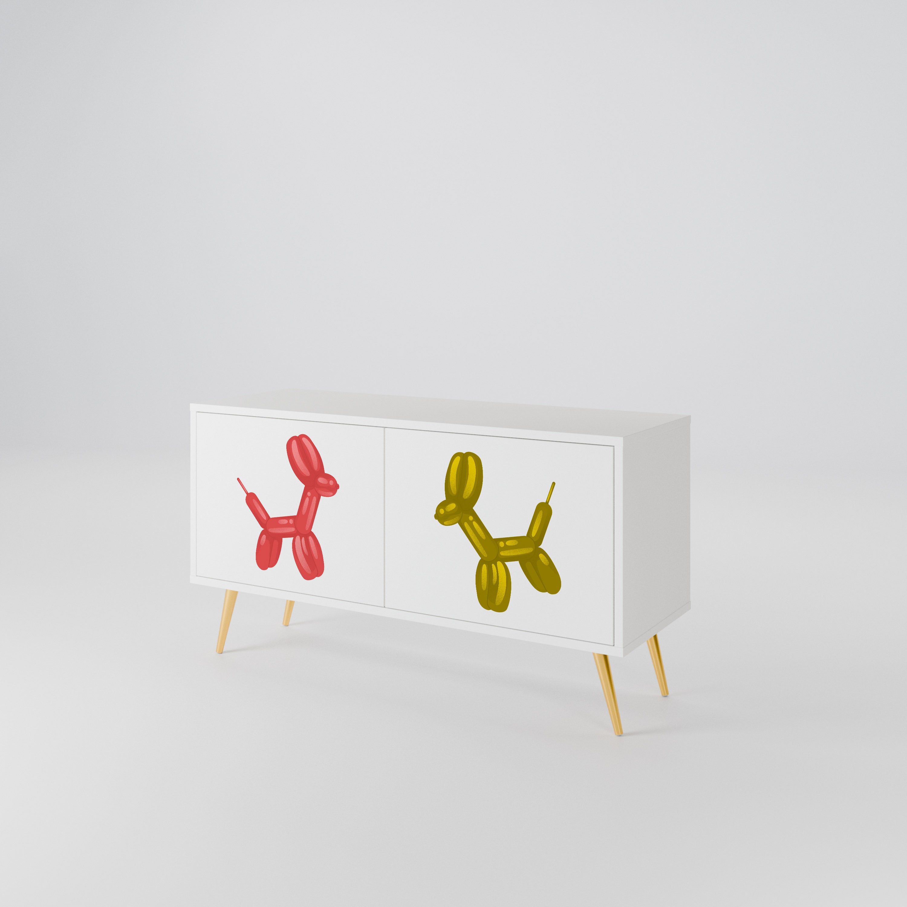 CHILDHOOD MEMORY Mueble de TV Compacto de 2 puertas