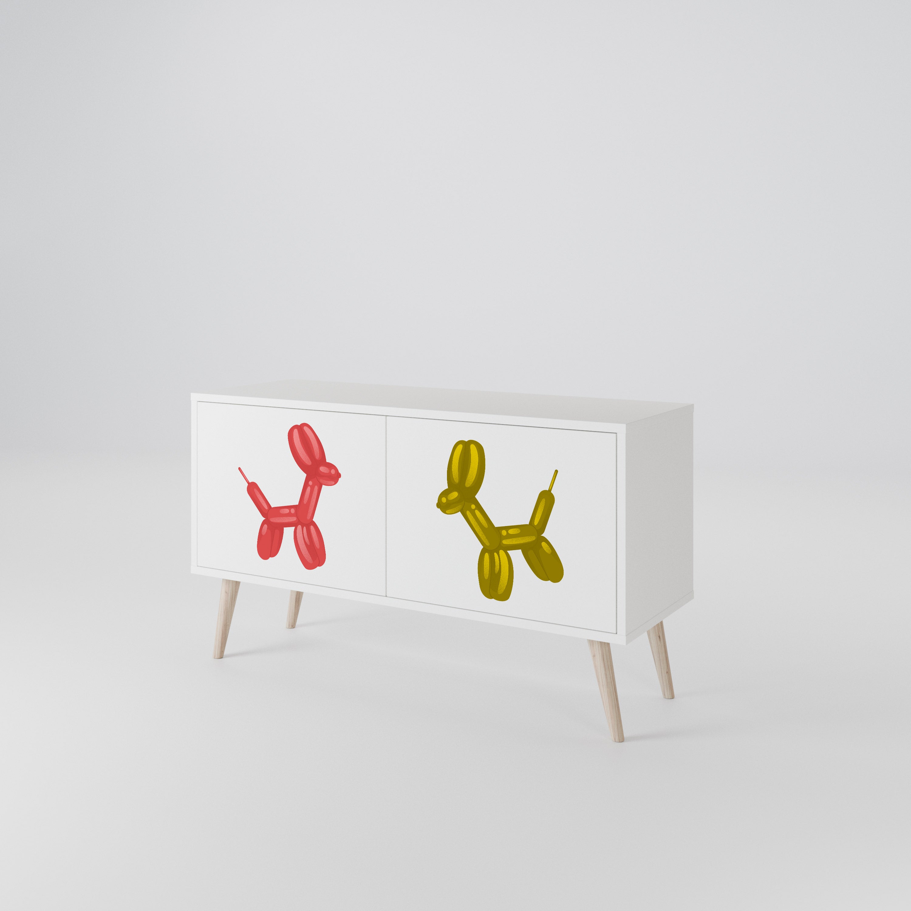 CHILDHOOD MEMORY Mueble de TV Compacto de 2 puertas
