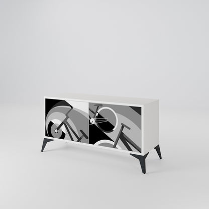 BIKE ENERGY Mueble de TV Compacto de 2 puertas