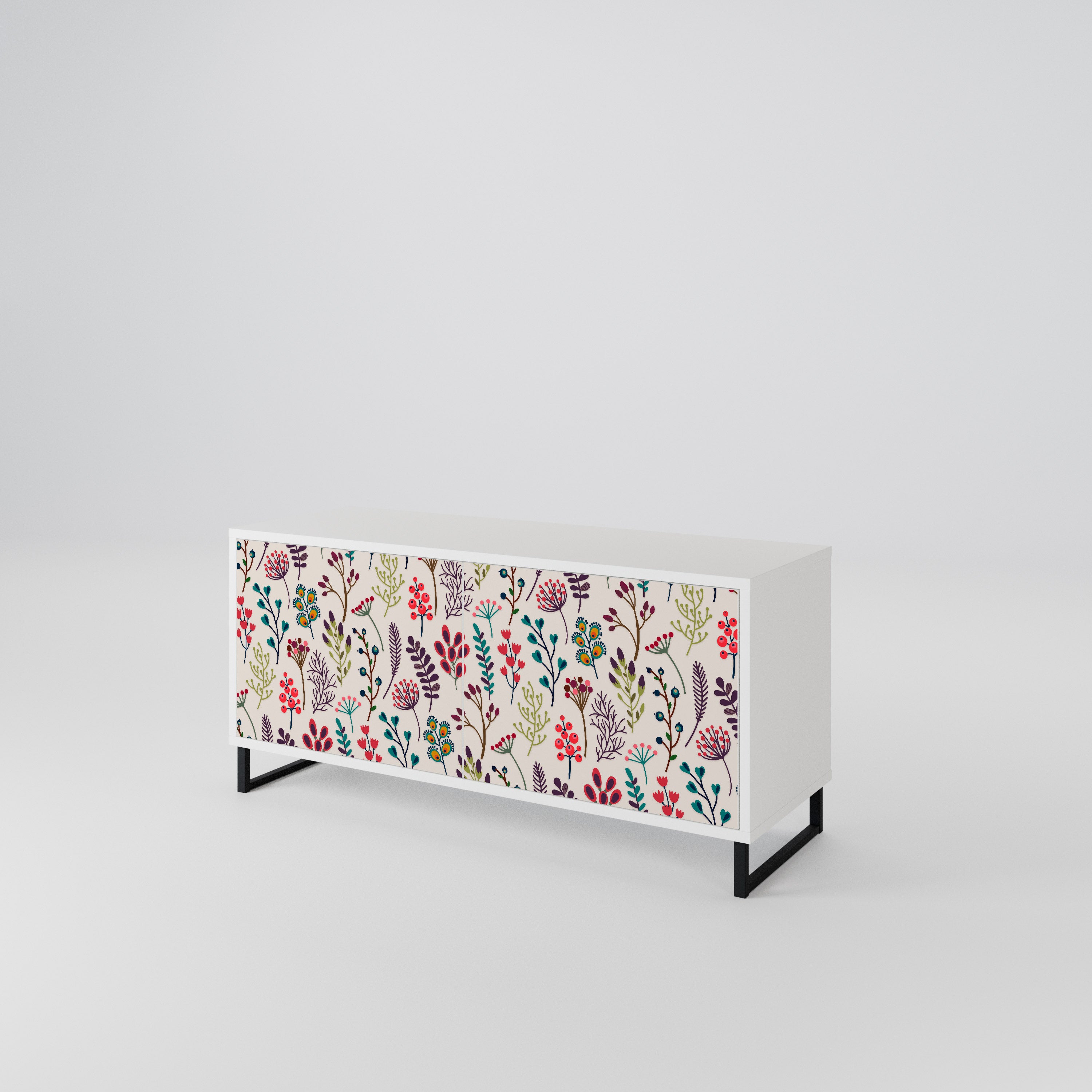 AUTUMN SUNDRIES Mueble de TV Compacto de 2 puertas