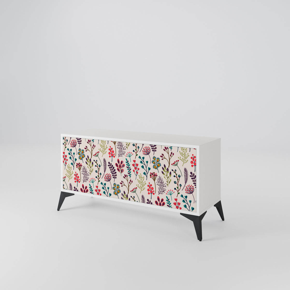 AUTUMN SUNDRIES Mueble de TV Compacto de 2 puertas