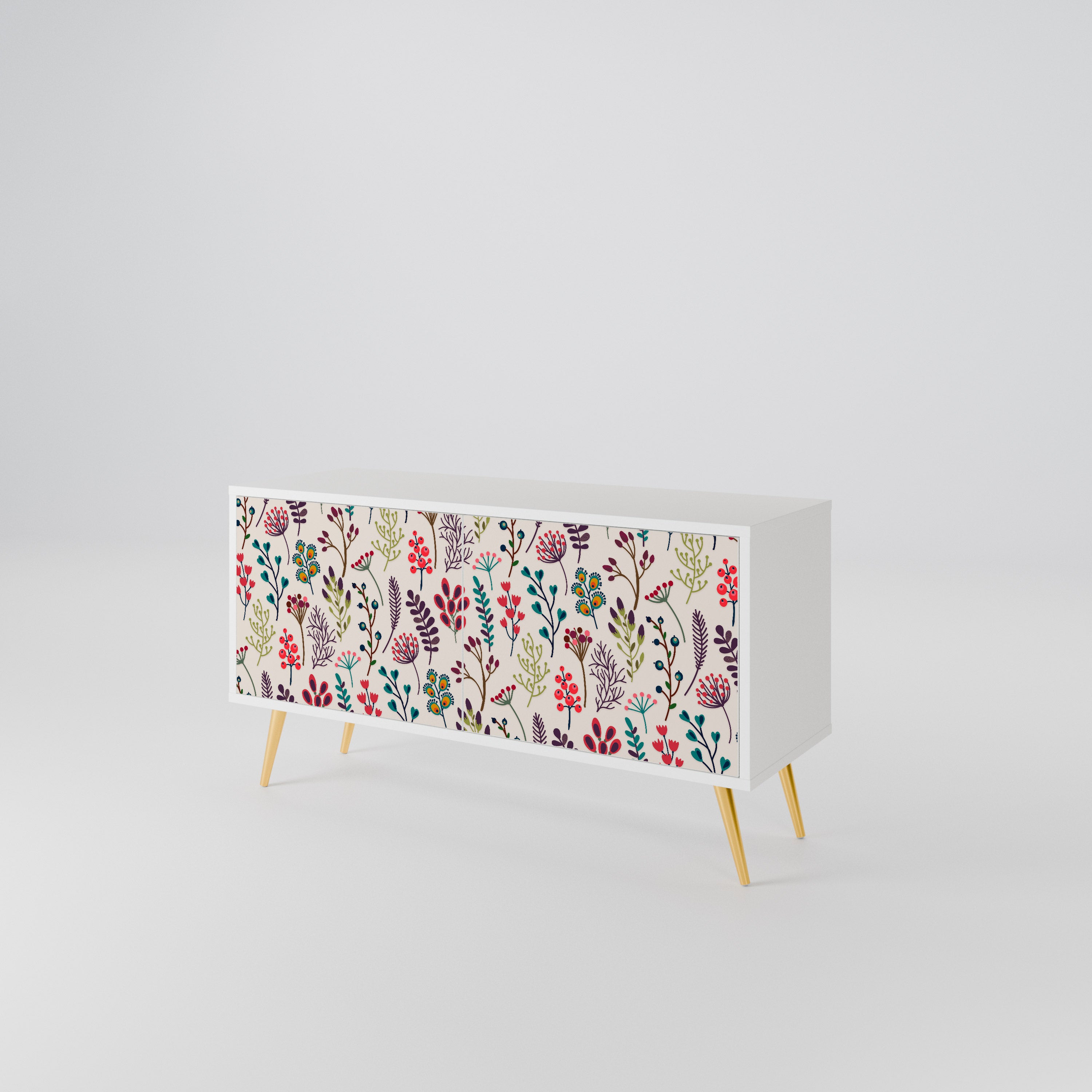 AUTUMN SUNDRIES Mueble de TV Compacto de 2 puertas