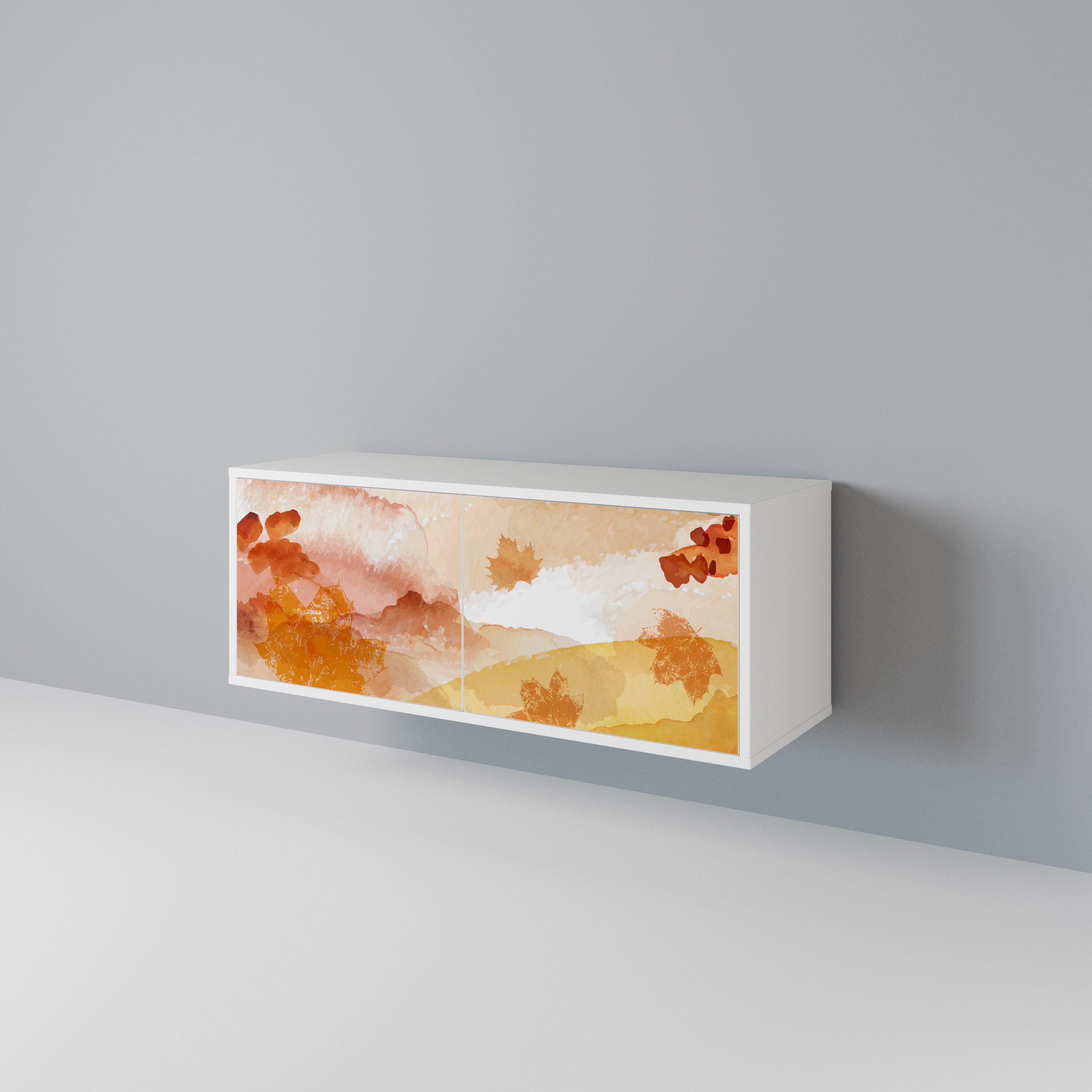 TRACES OF AUTUMN Mueble de TV Compacto de 2 puertas