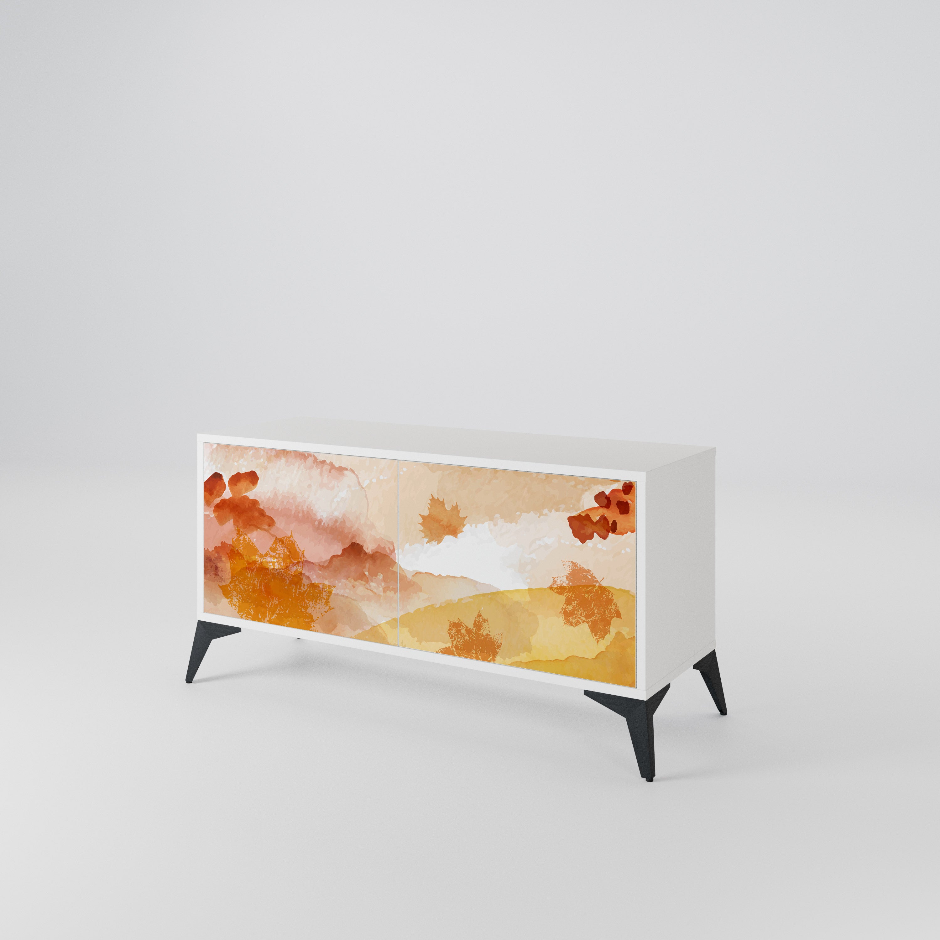 TRACES OF AUTUMN Mueble de TV Compacto de 2 puertas