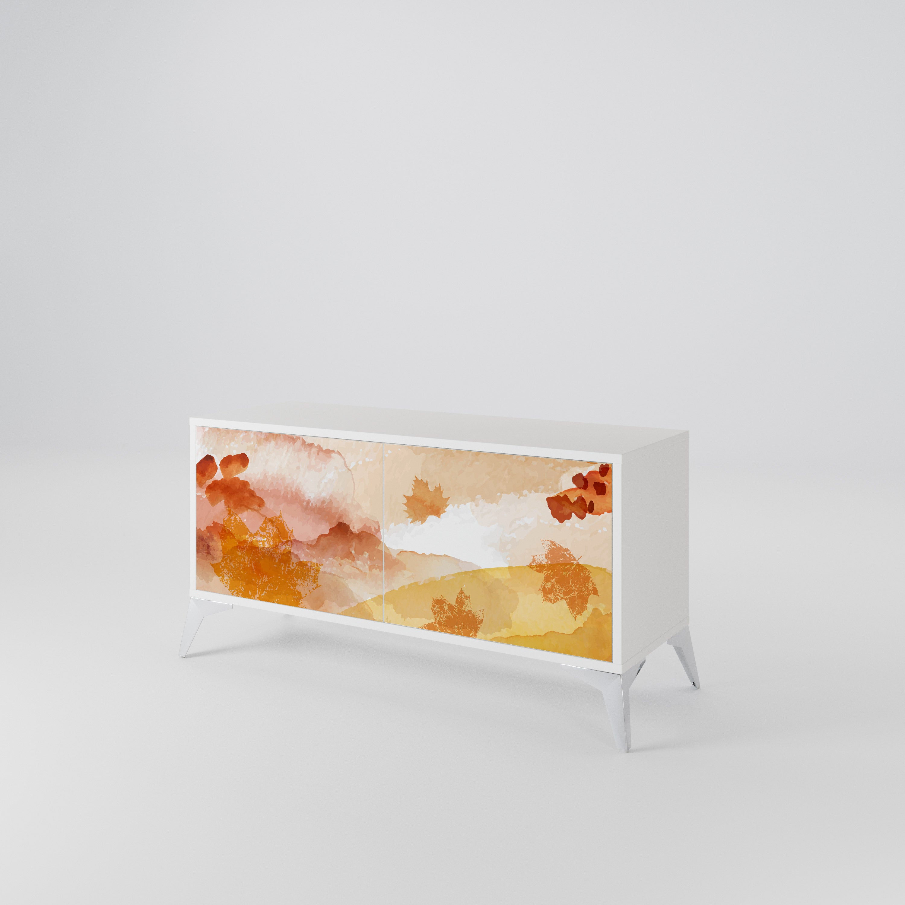 TRACES OF AUTUMN Mueble de TV Compacto de 2 puertas