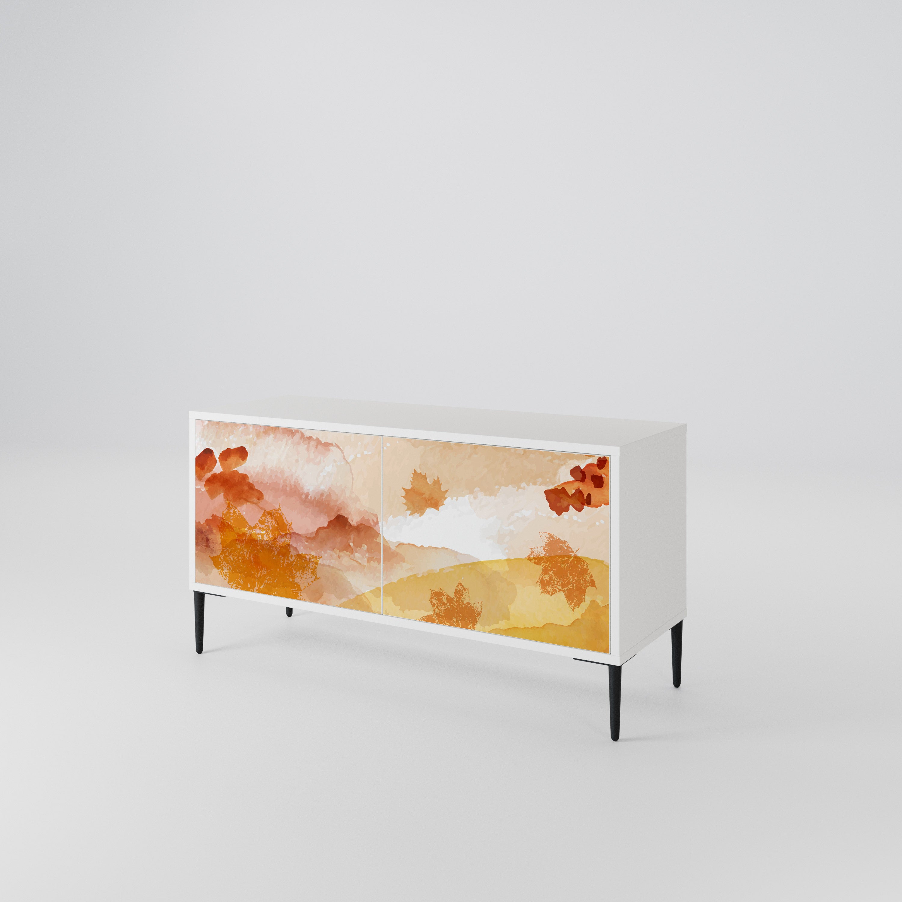 TRACES OF AUTUMN Mueble de TV Compacto de 2 puertas