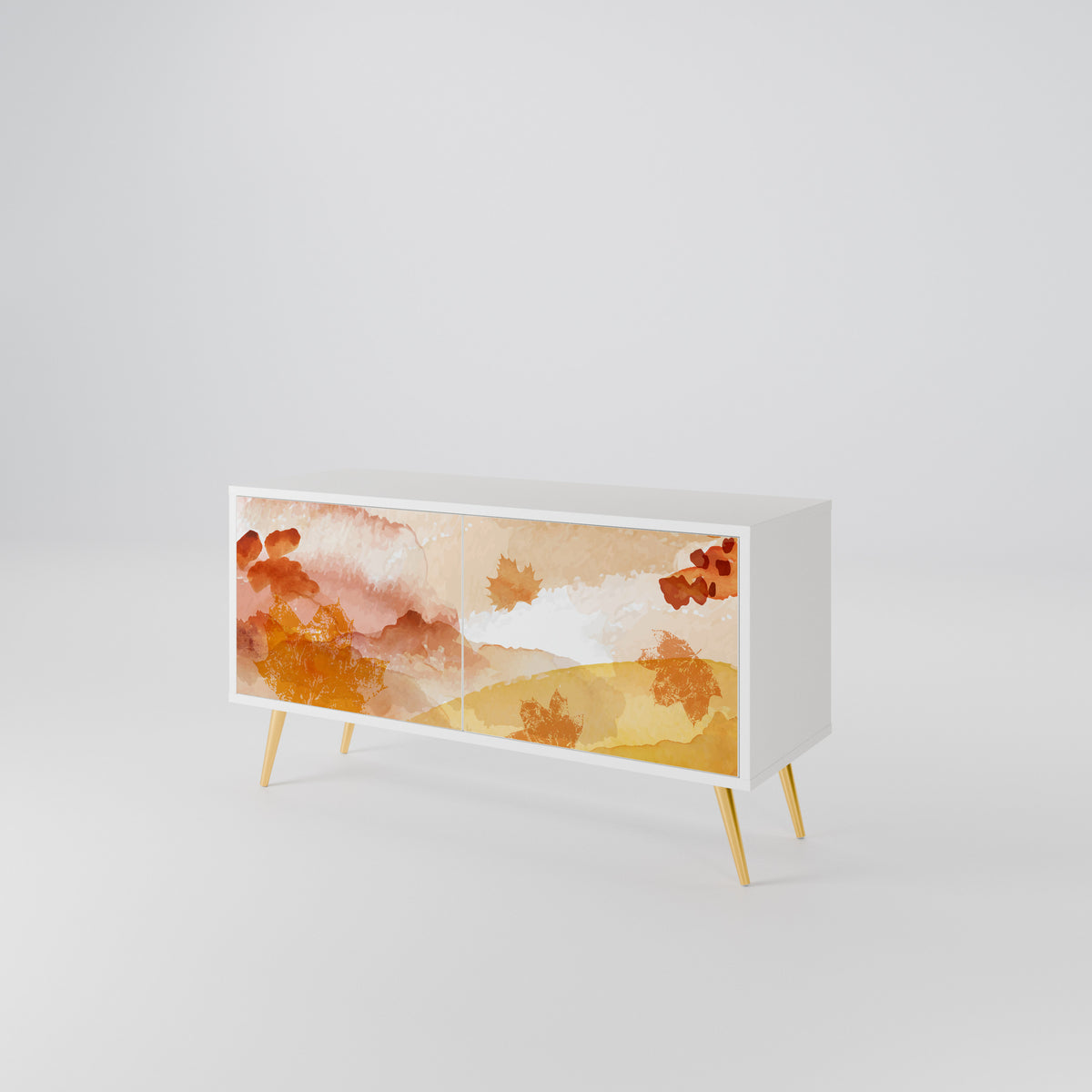 TRACES OF AUTUMN Mueble de TV Compacto de 2 puertas