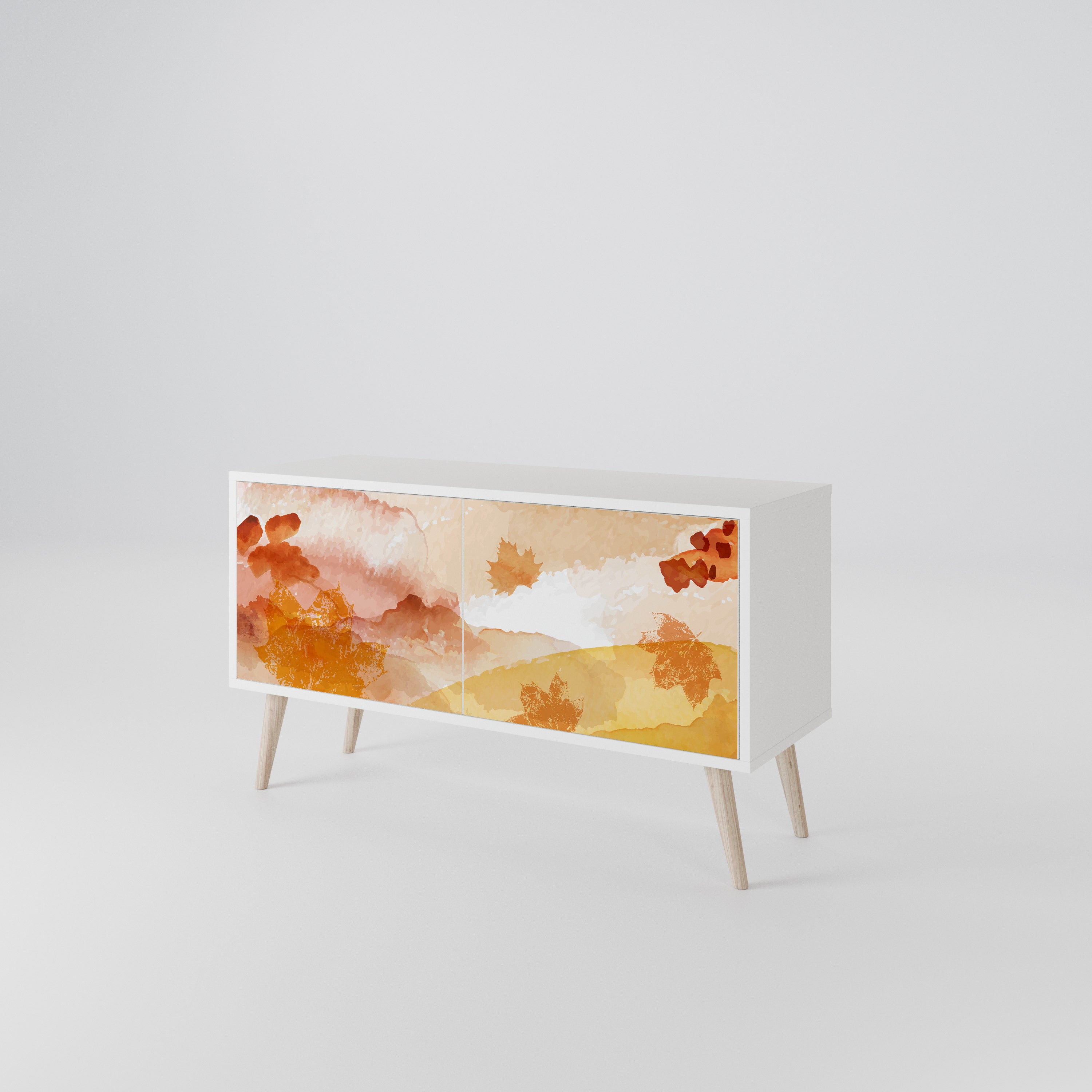 TRACES OF AUTUMN Mueble de TV Compacto de 2 puertas