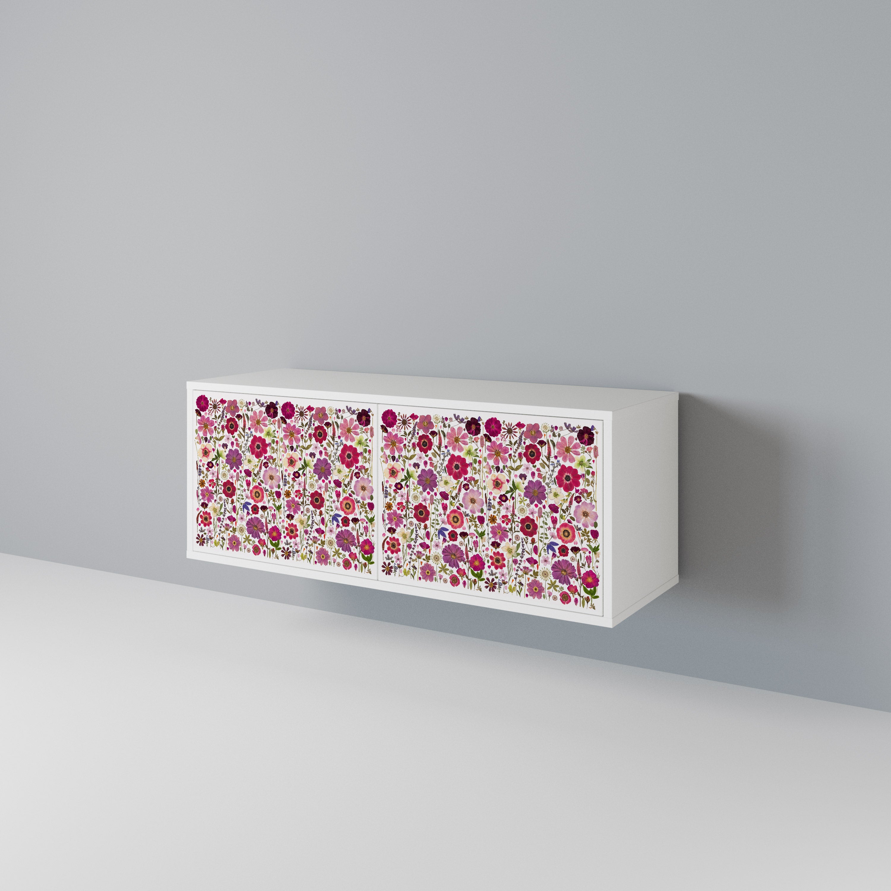 PETAL GARDEN Mueble de TV Compacto de 2 puertas