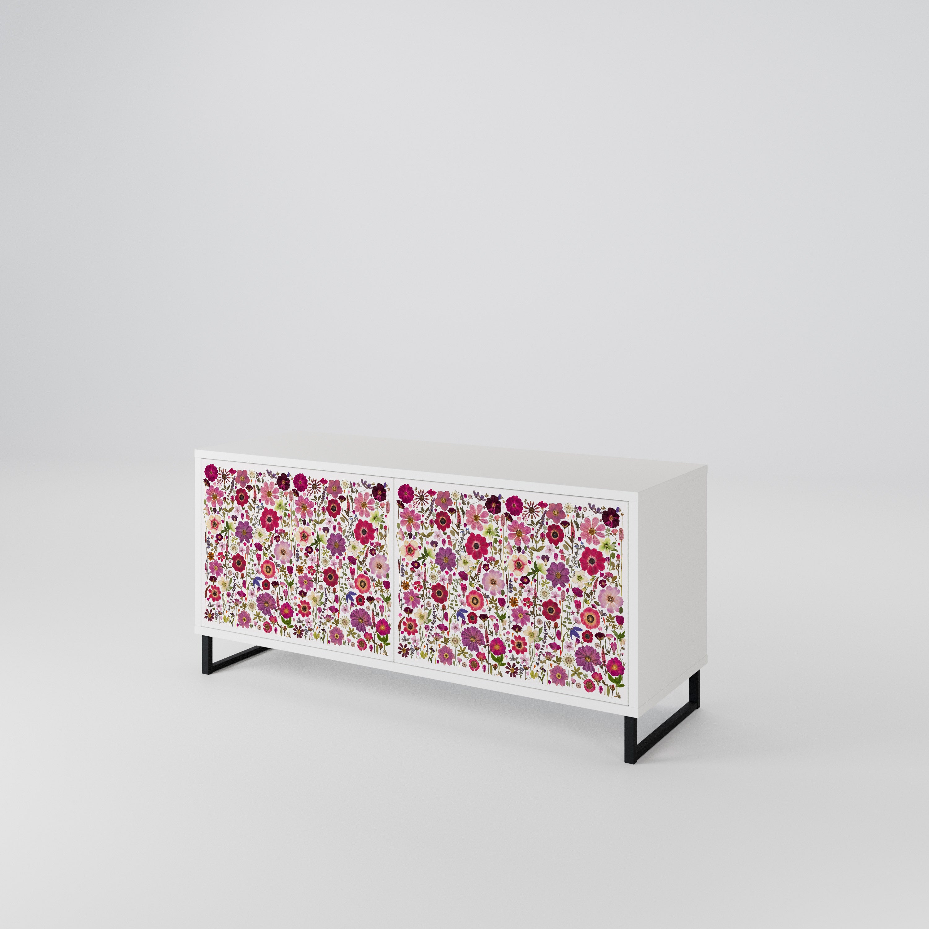 PETAL GARDEN Mueble de TV Compacto de 2 puertas