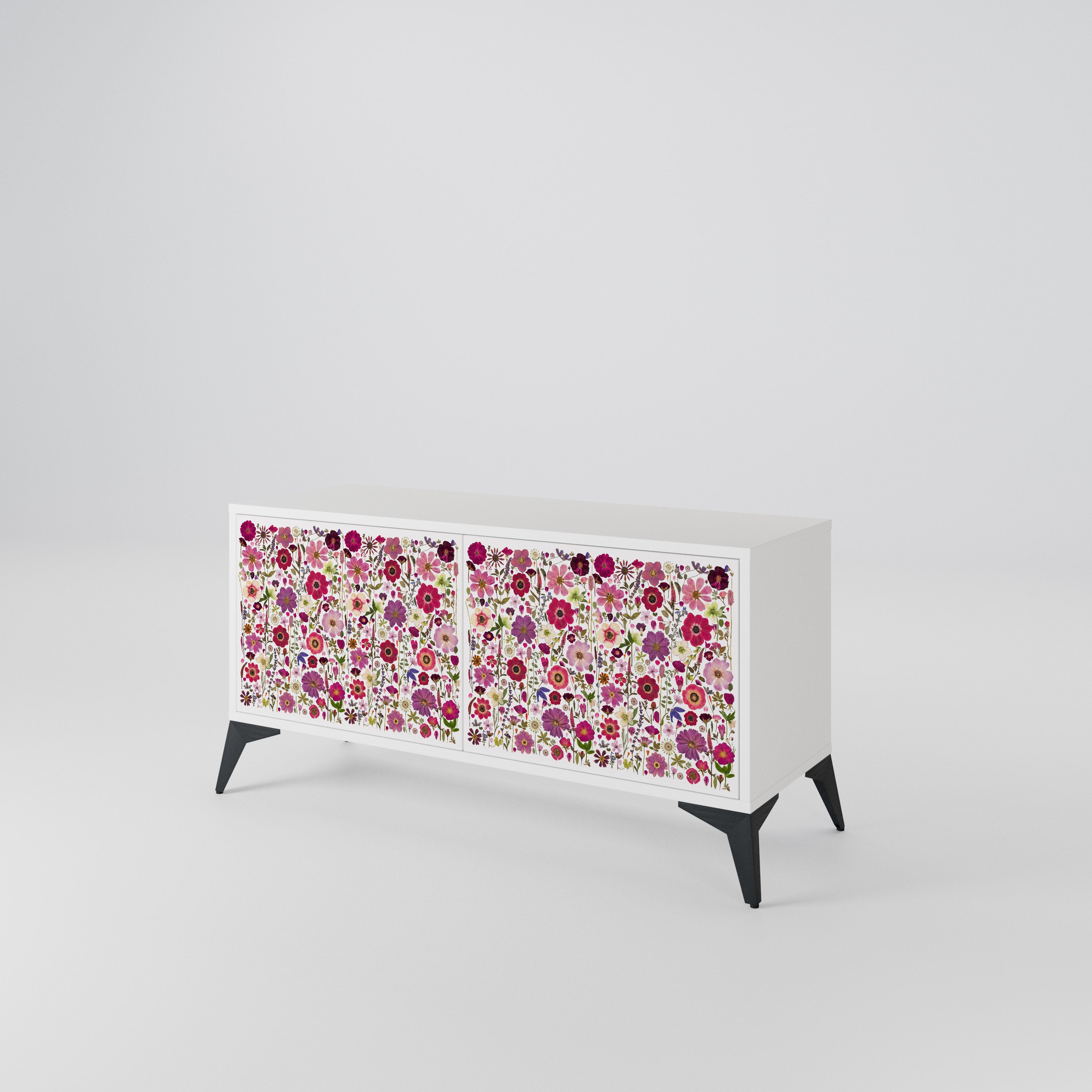 PETAL GARDEN Mueble de TV Compacto de 2 puertas