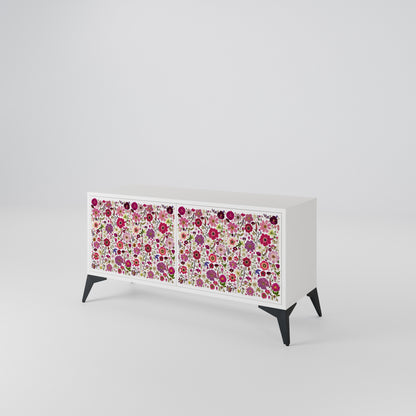 PETAL GARDEN Mueble de TV Compacto de 2 puertas