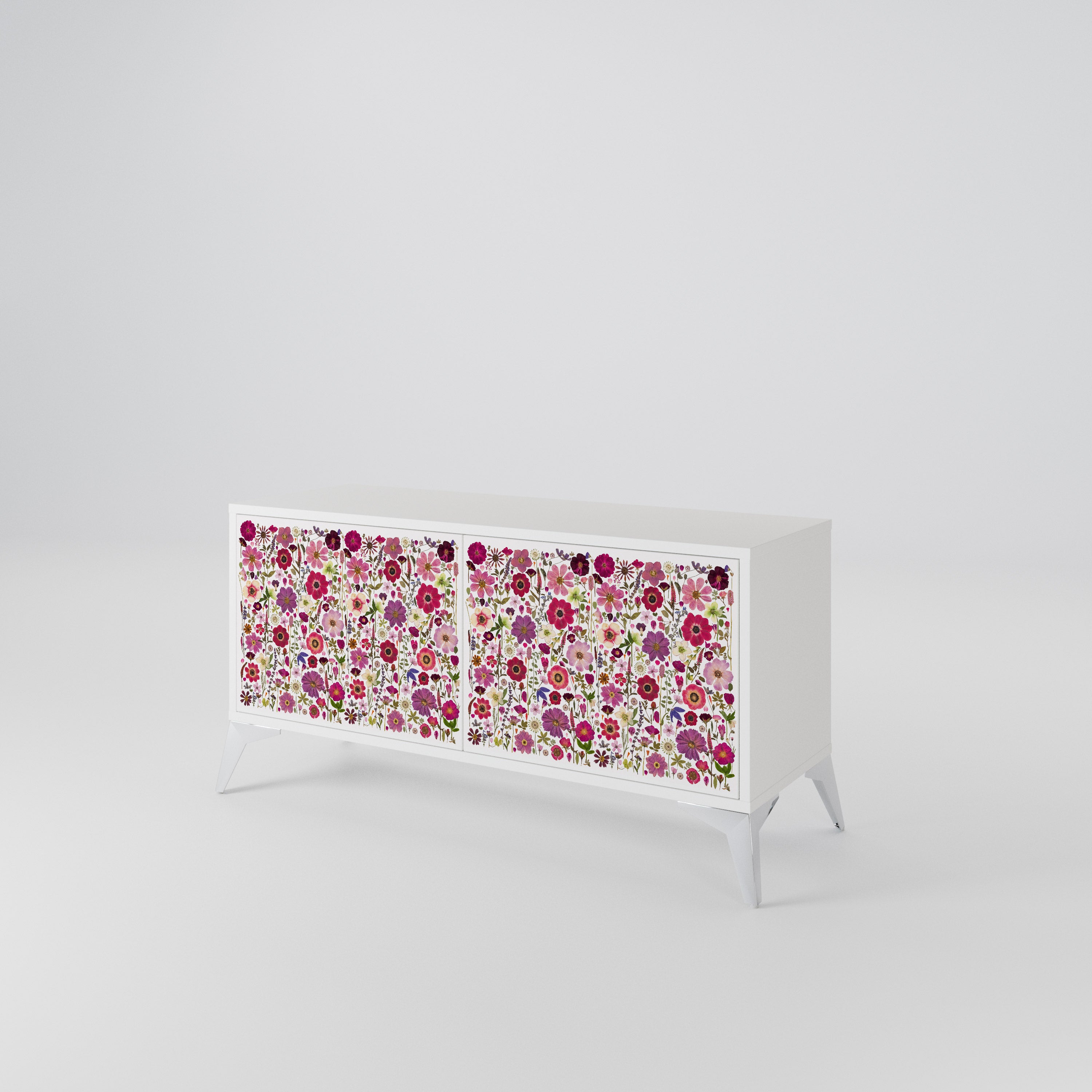 PETAL GARDEN Mueble de TV Compacto de 2 puertas