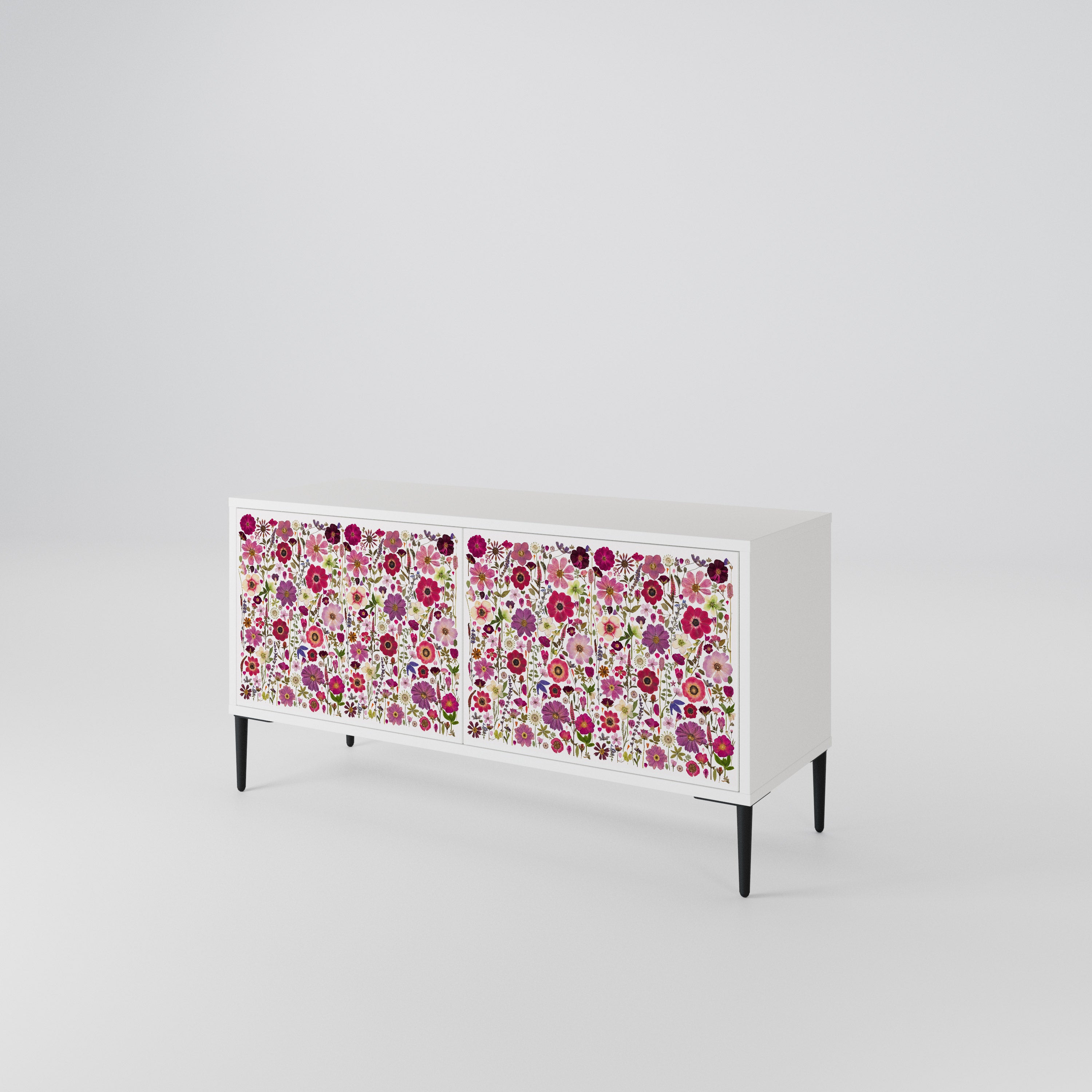 PETAL GARDEN Mueble de TV Compacto de 2 puertas