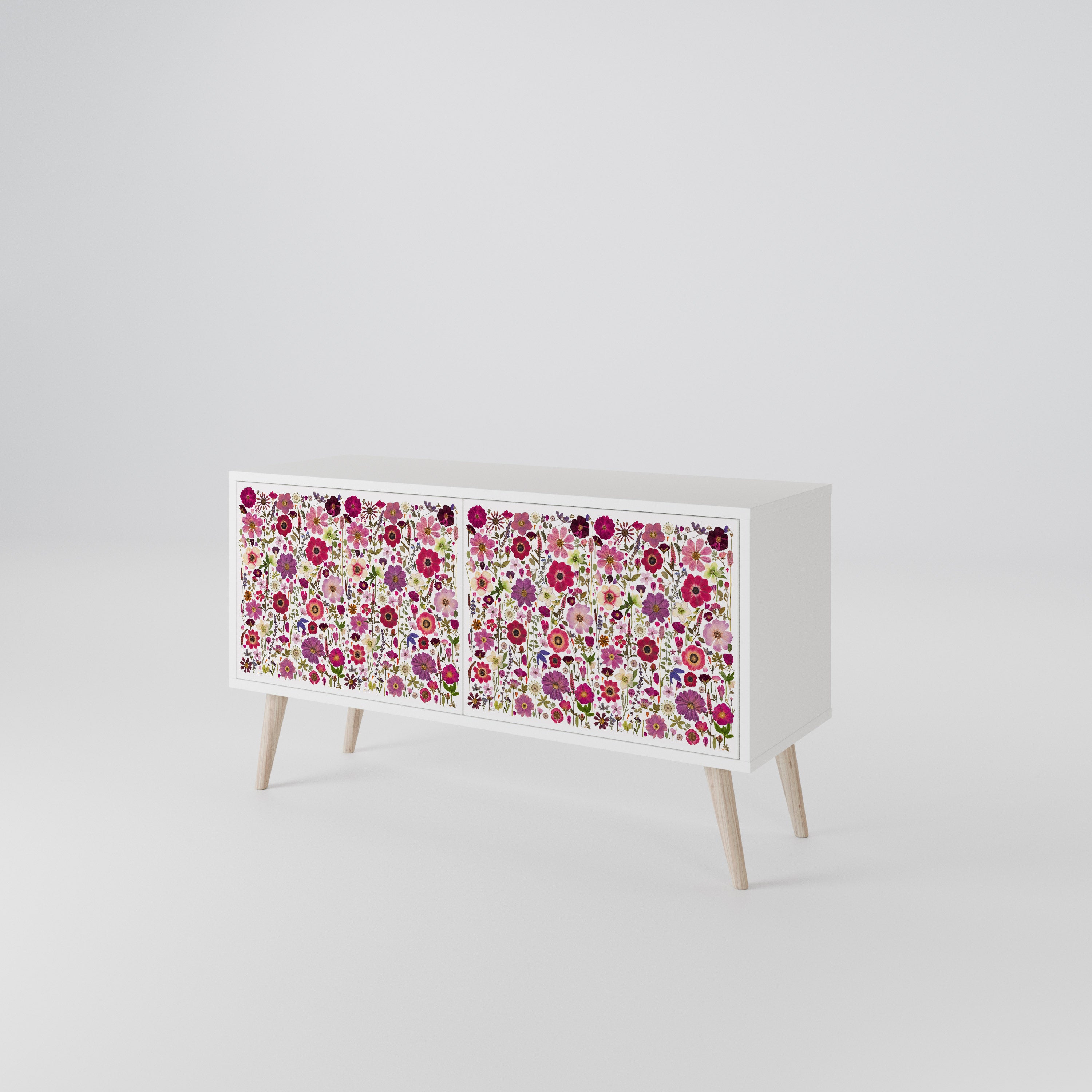 PETAL GARDEN Mueble de TV Compacto de 2 puertas
