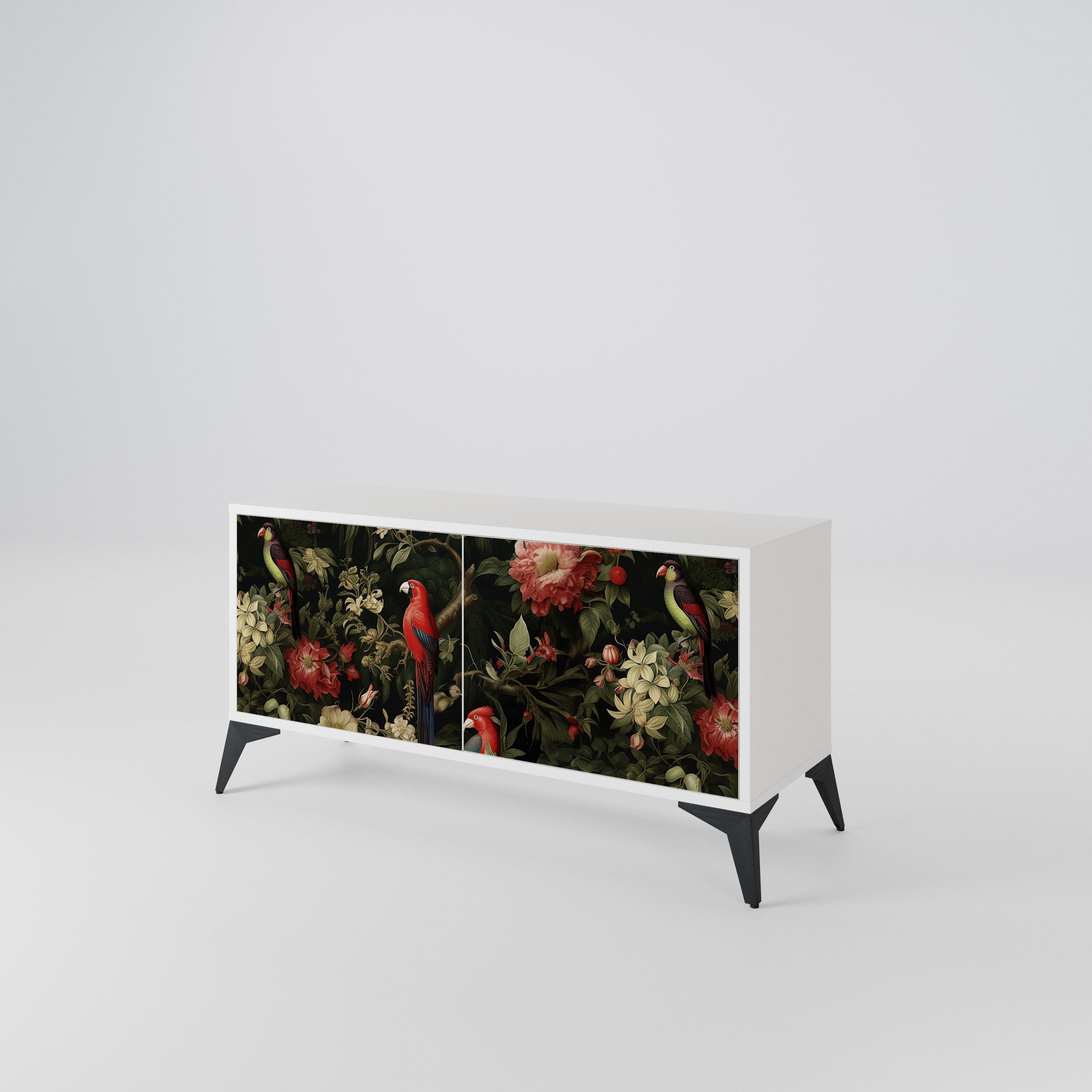 FLORAL FANTASIA Mueble de TV Compacto de 2 puertas