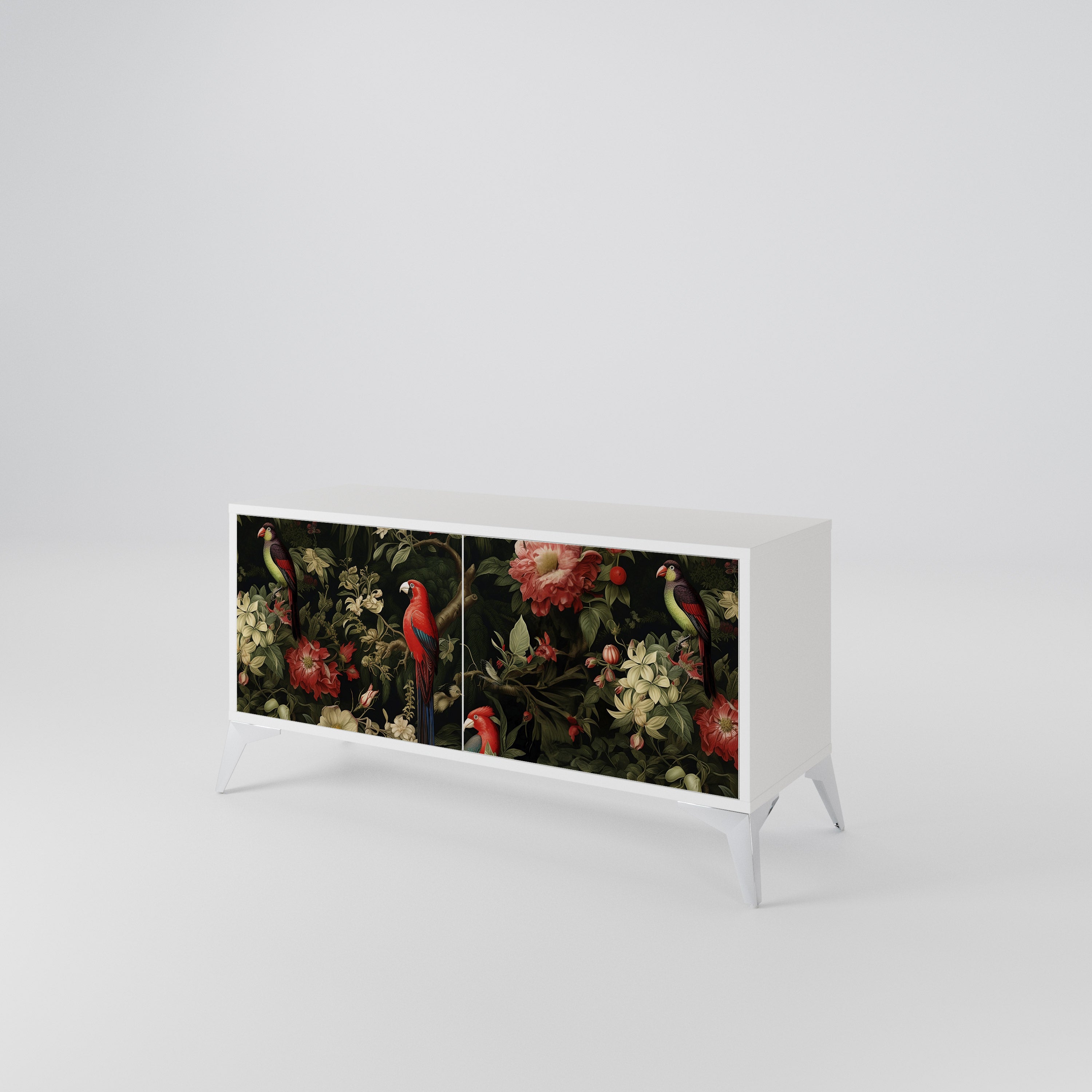 FLORAL FANTASIA Mueble de TV Compacto de 2 puertas